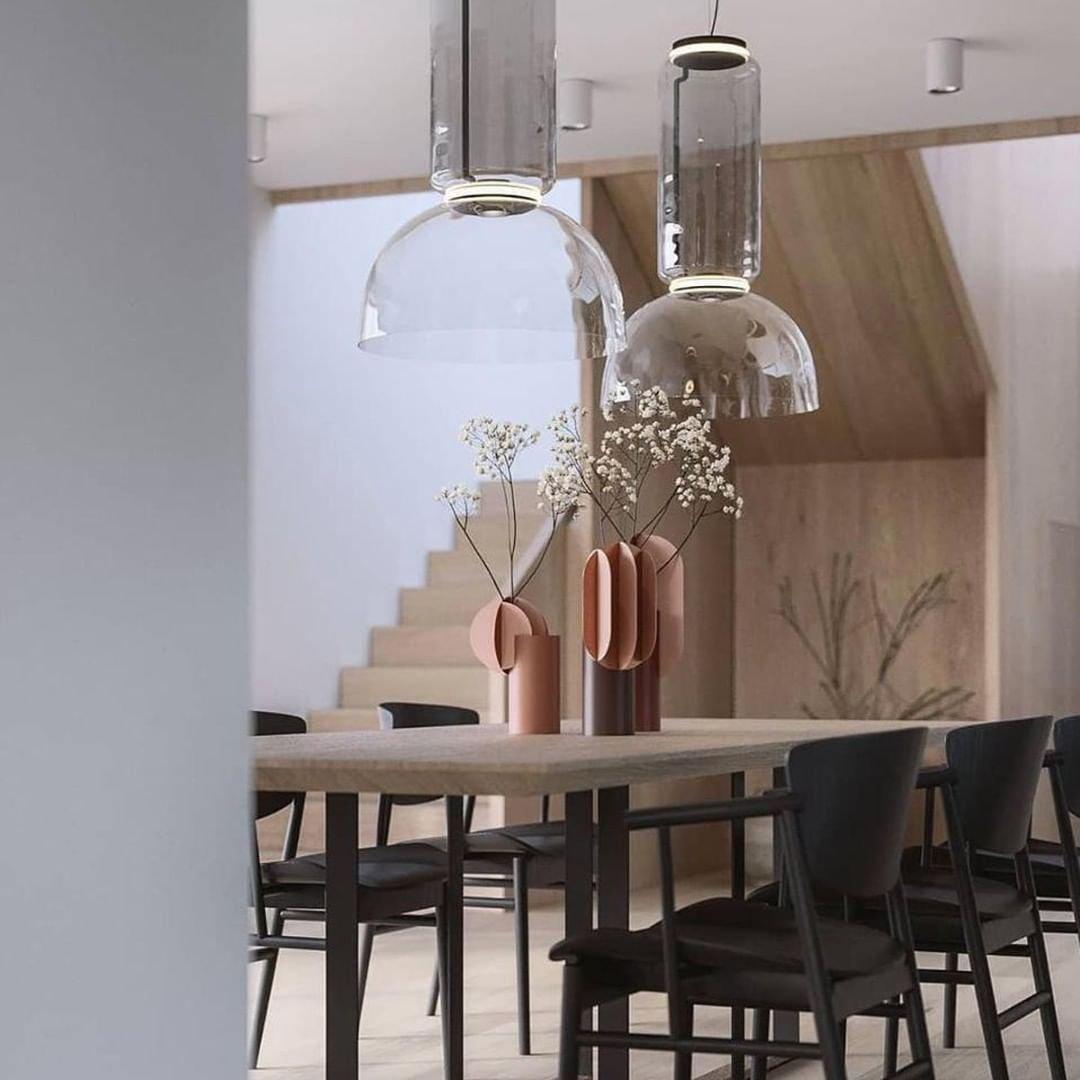 Cylindrical Glass Pendant Light - Lumpaz