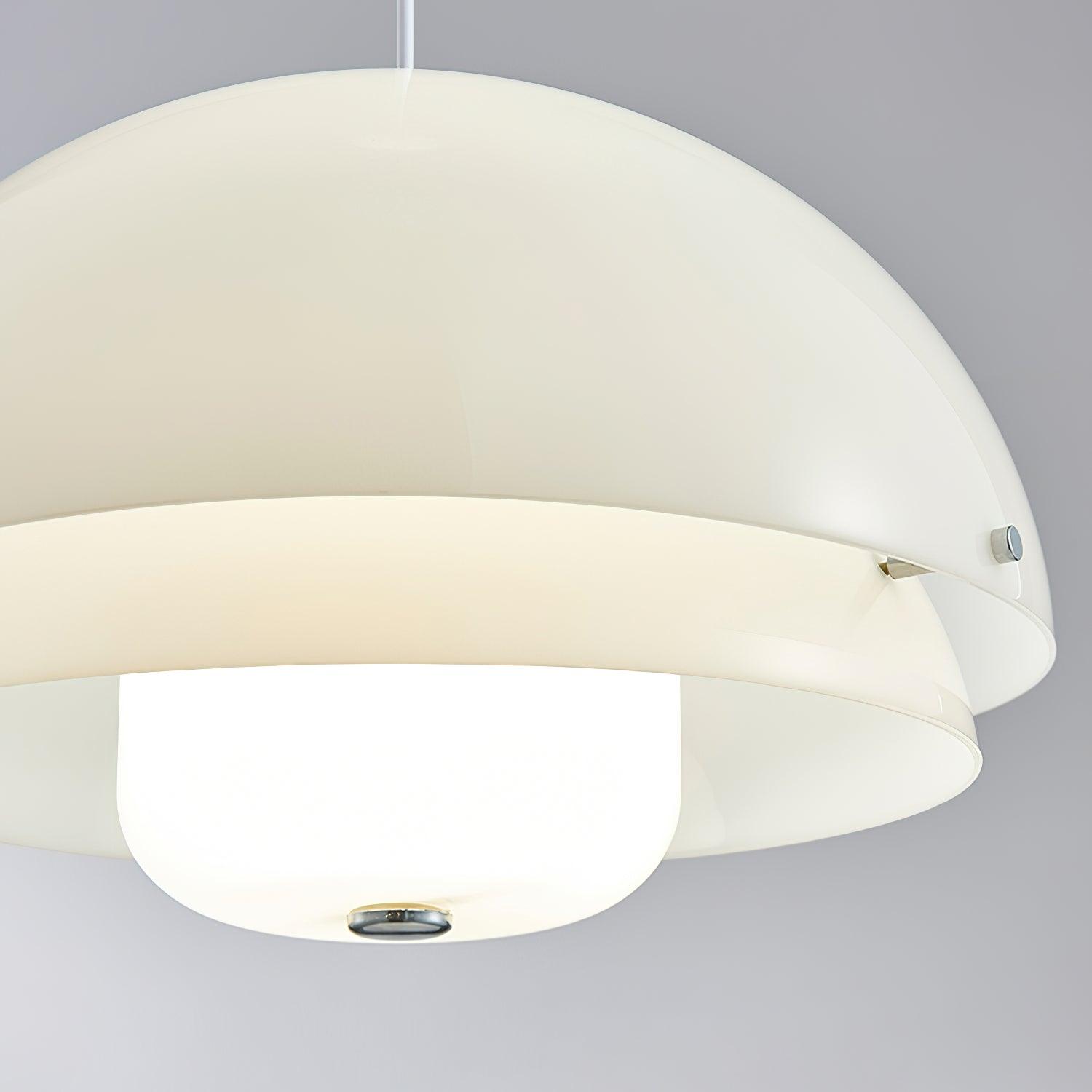 Milk White Layer Pendant Lamp - Lumpaz