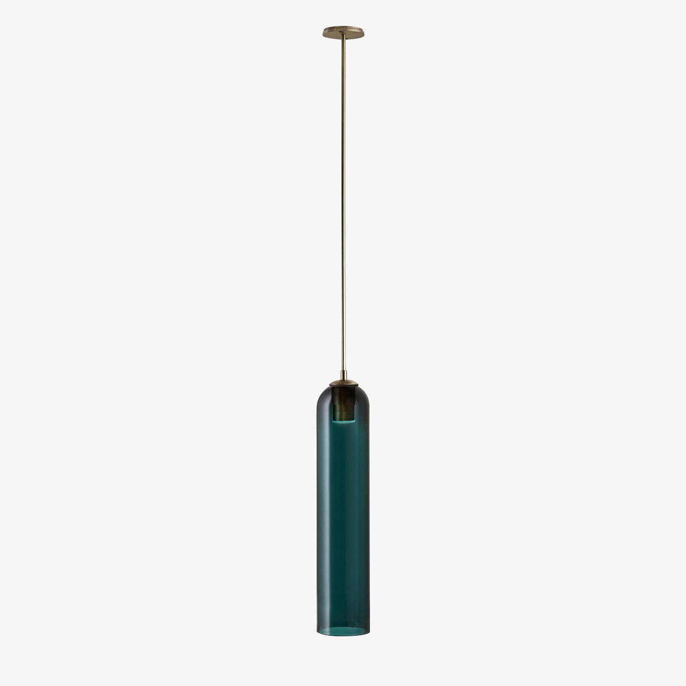 Long Tube Glass Pendant Light - Lumpaz