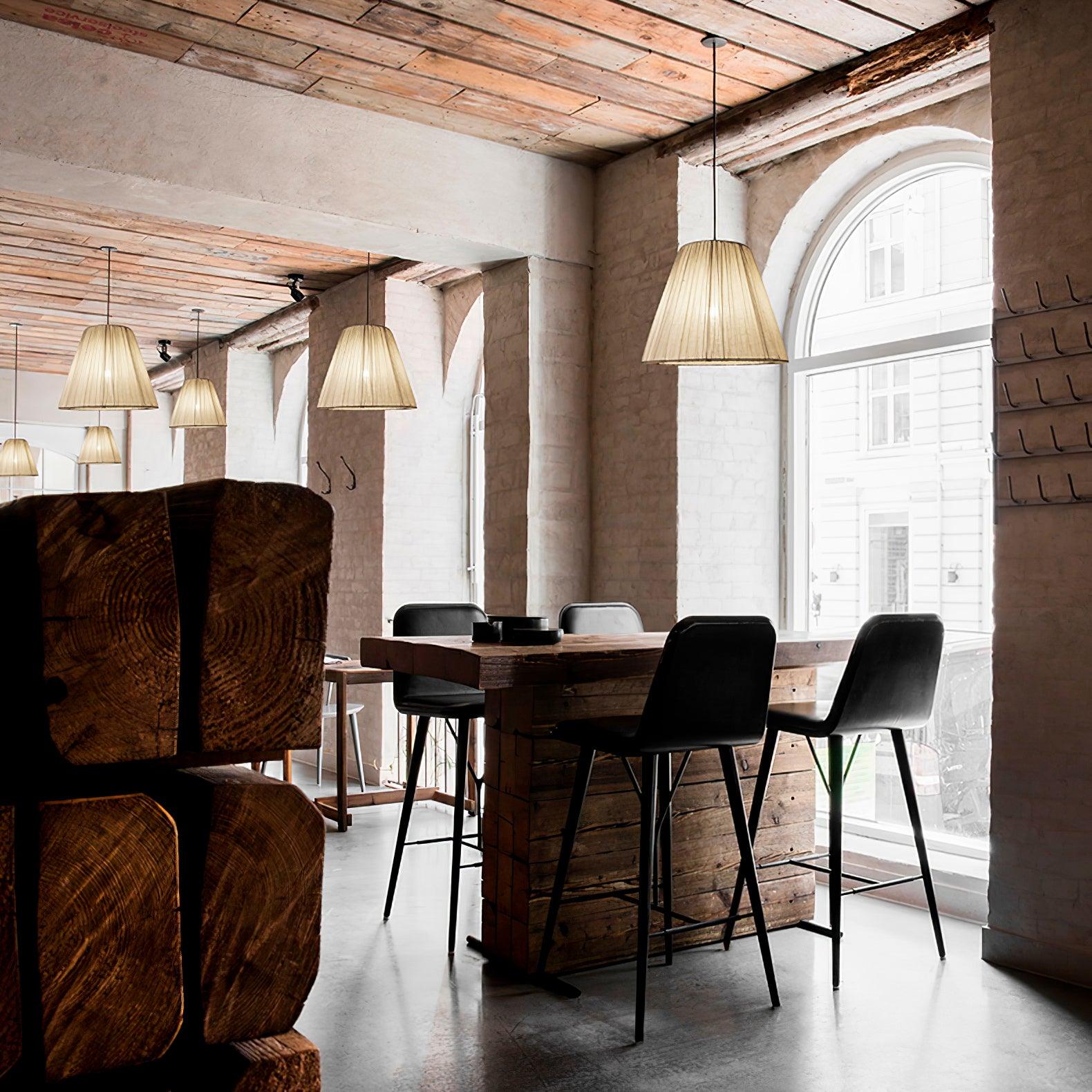 Textile Taper Pendant Lamp - Lumpaz