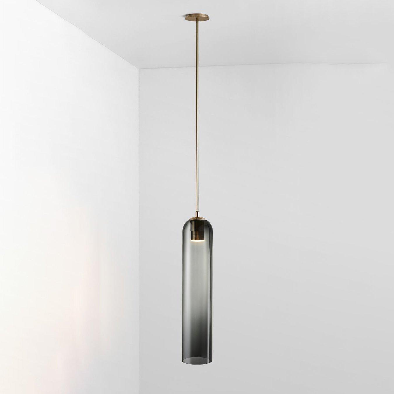 Long Tube Glass Pendant Light - Lumpaz