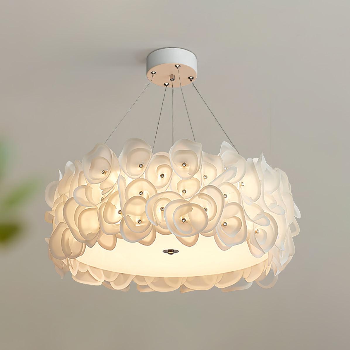 White Hydrangea Pendant Lamp - Lumpaz