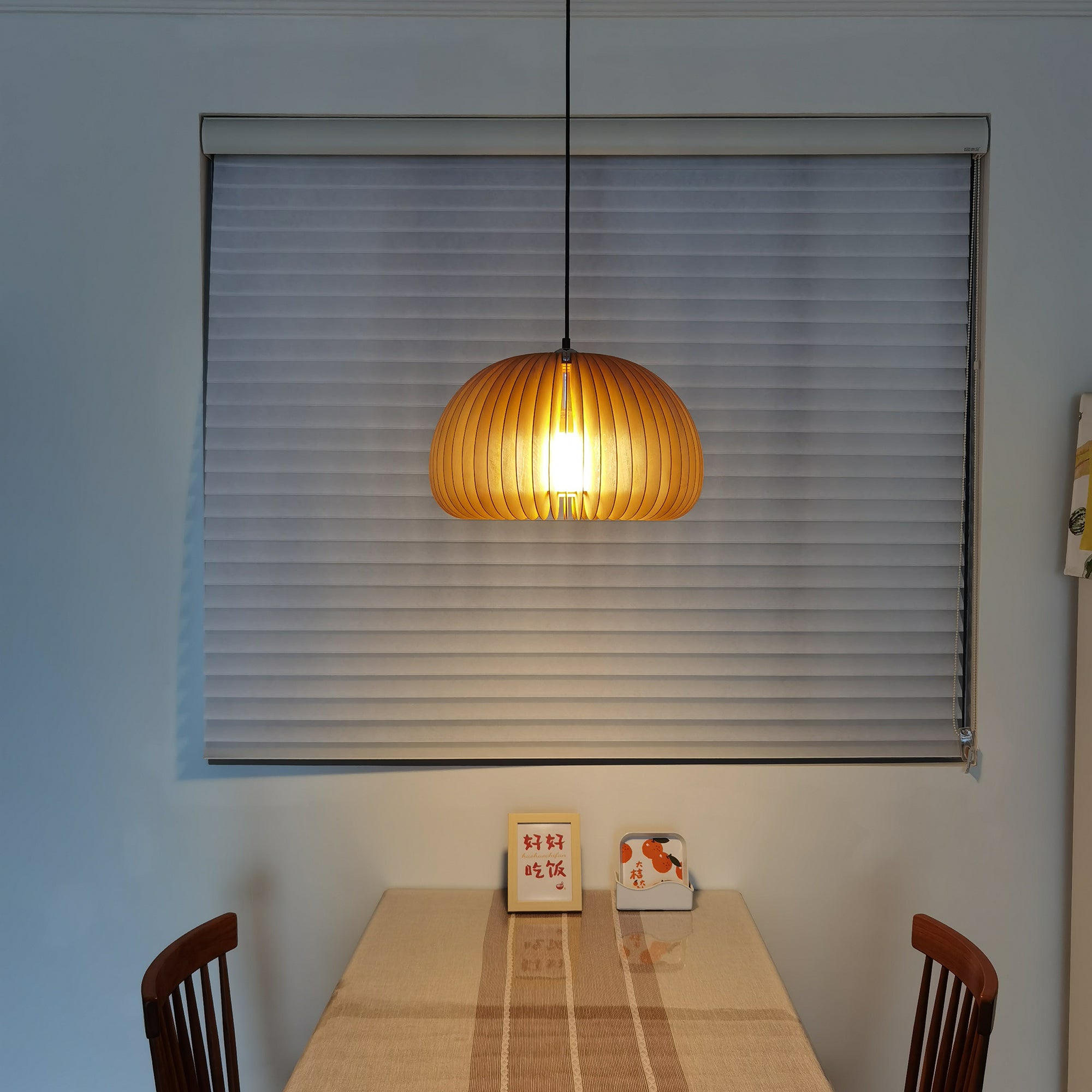 Wooden Pumpkin Pendant Lamp - Lumpaz