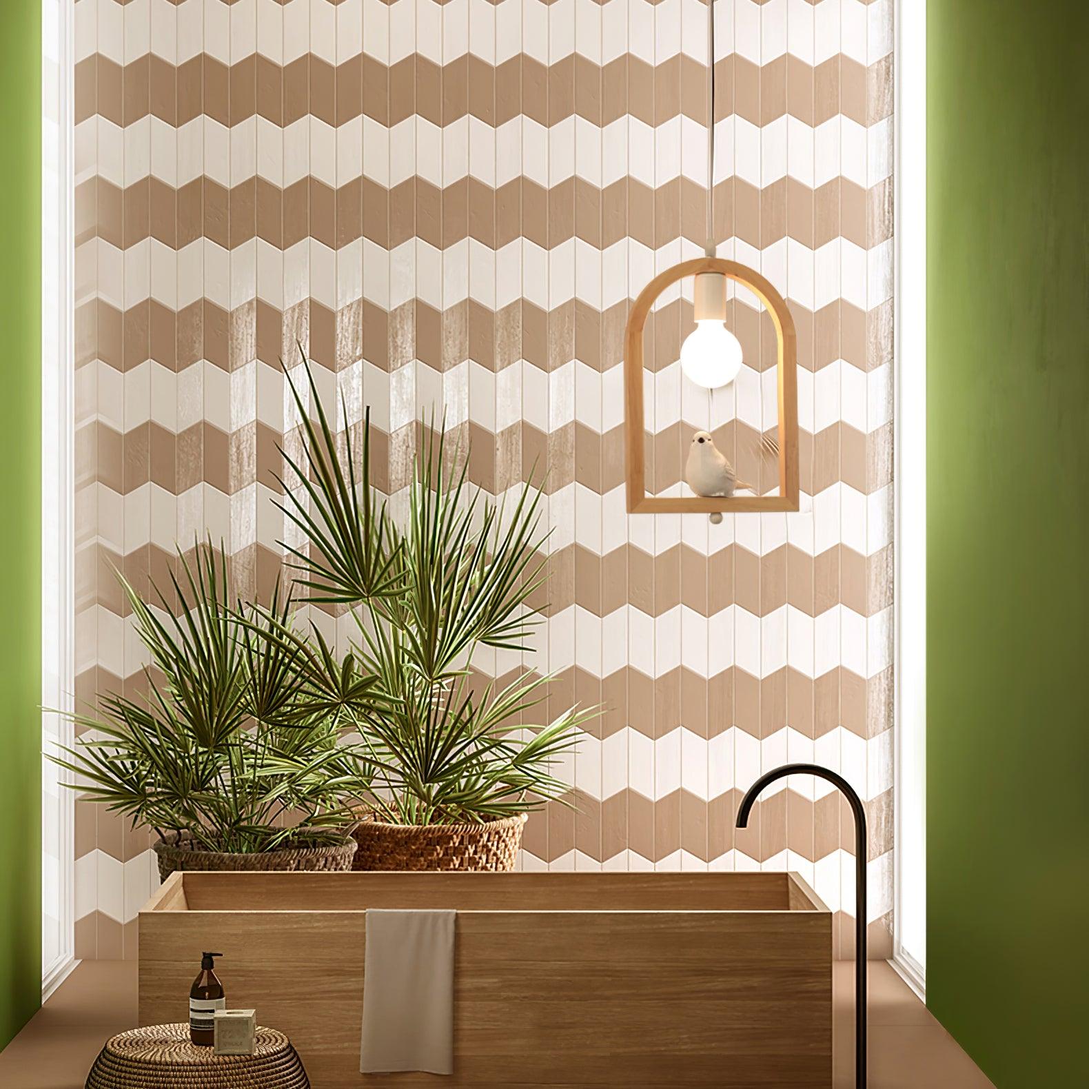 Wood Bird Resin Pendant Light - Lumpaz