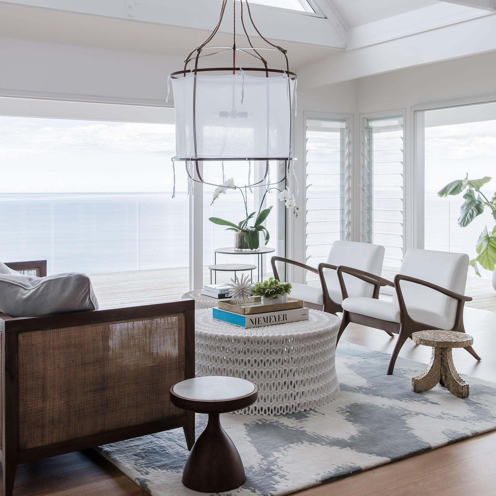 Provence Linen Pendant Light - Lumpaz