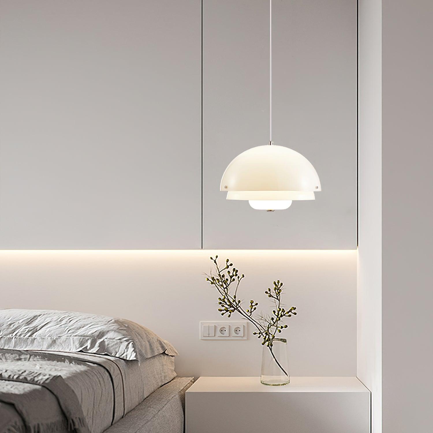 Milk White Layer Pendant Lamp - Lumpaz