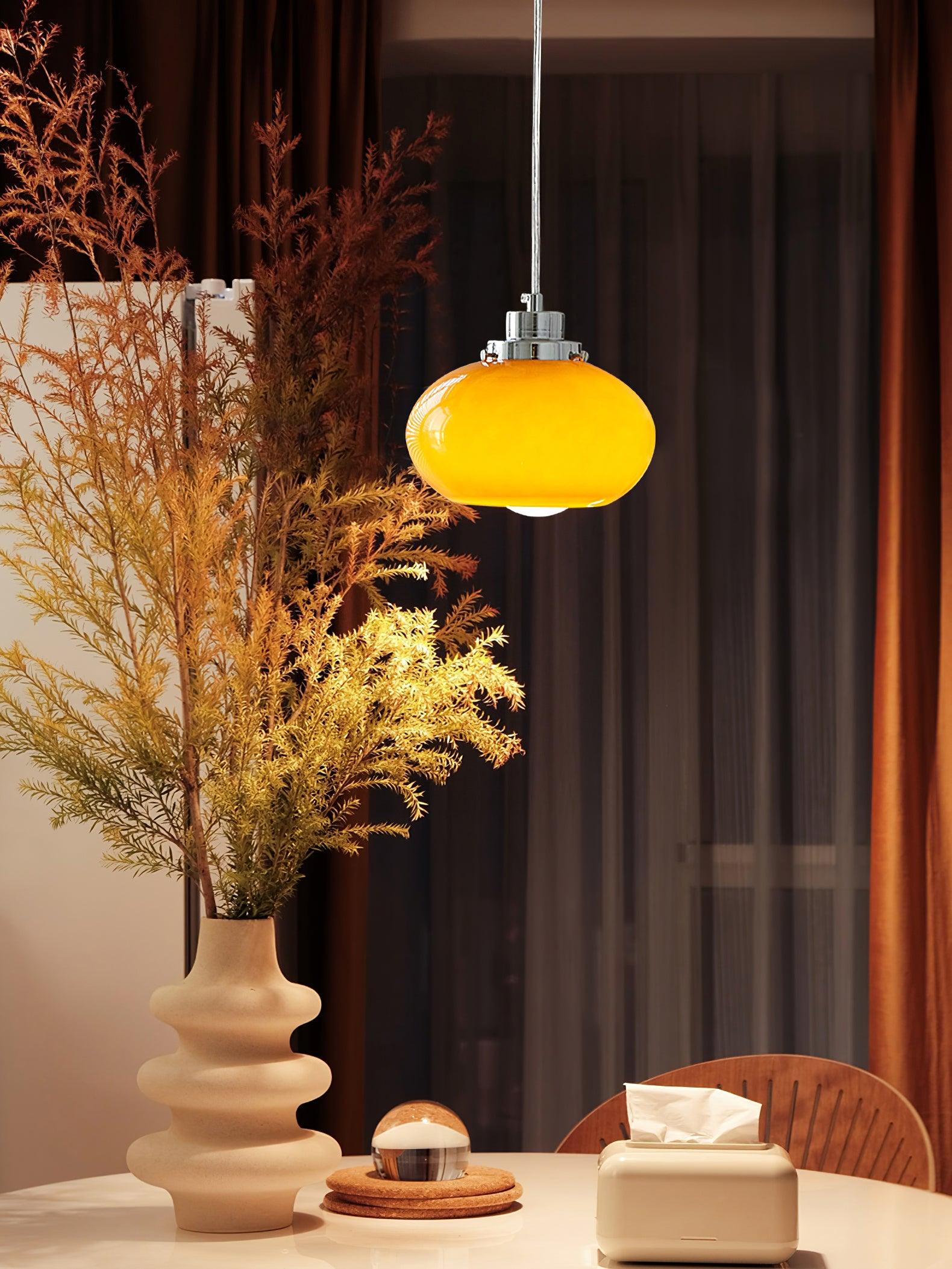 Oval Persimmon Pendant Light - Lumpaz