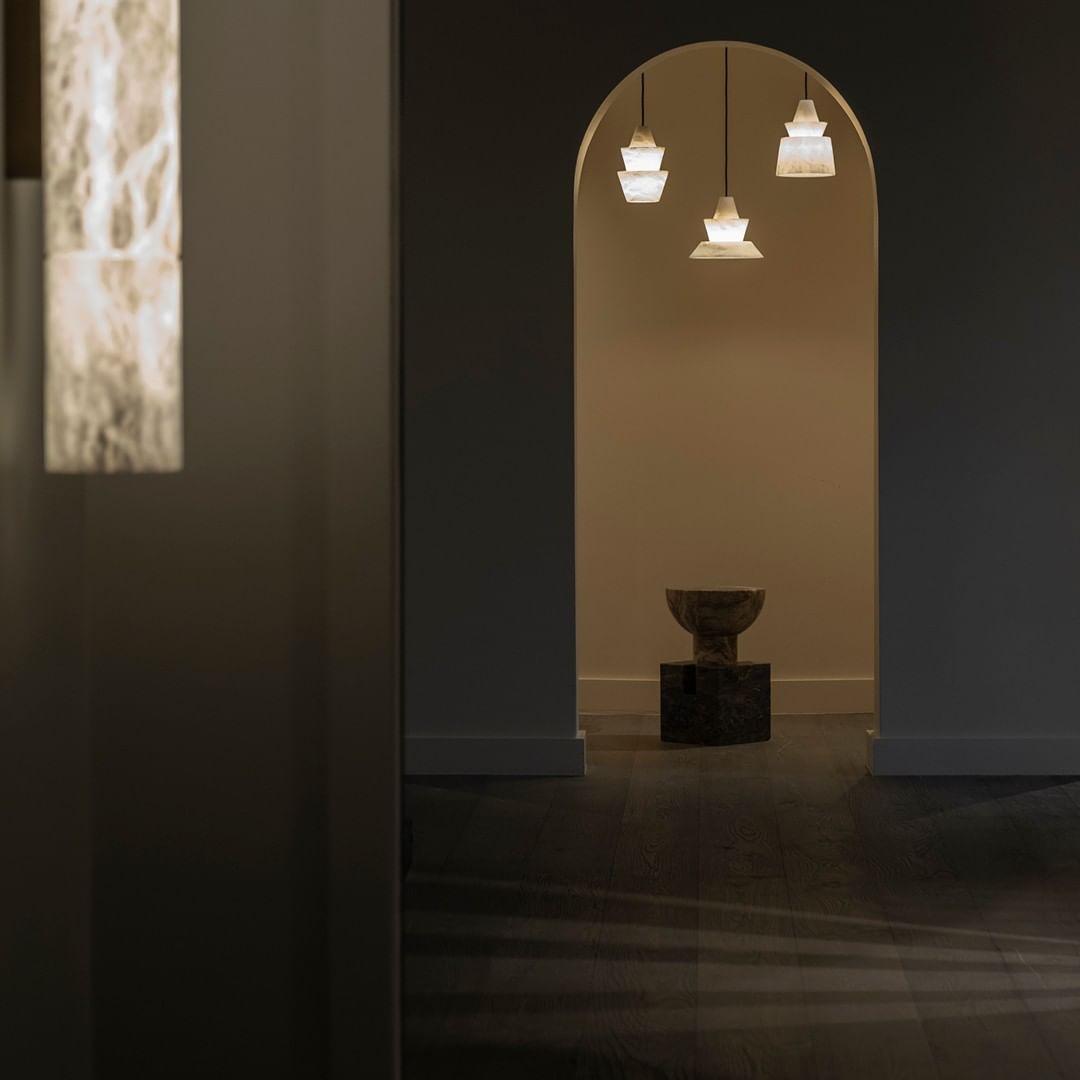 White Alabaster  Pendant Light - Lumpaz