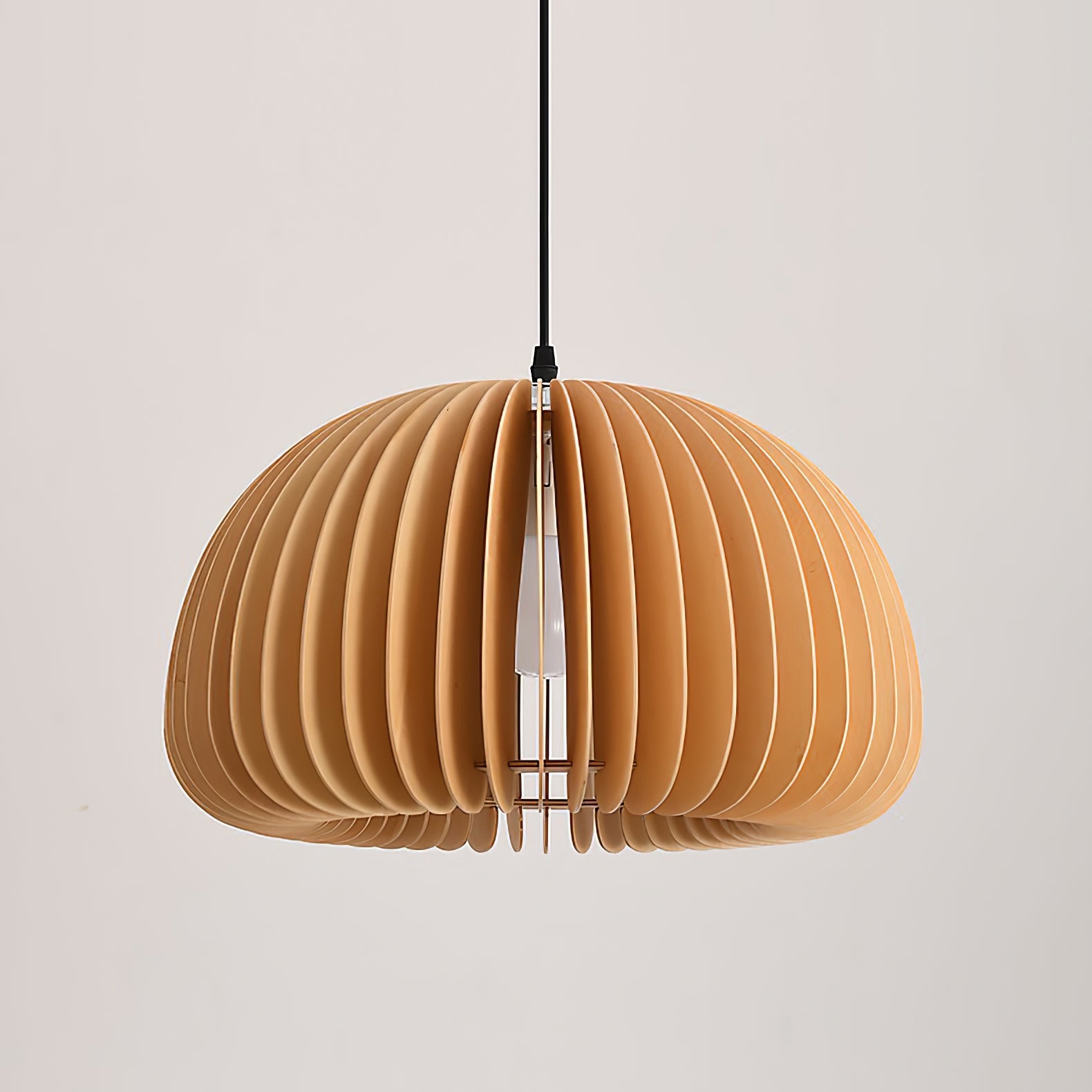 Wooden Pumpkin Pendant Lamp - Lumpaz