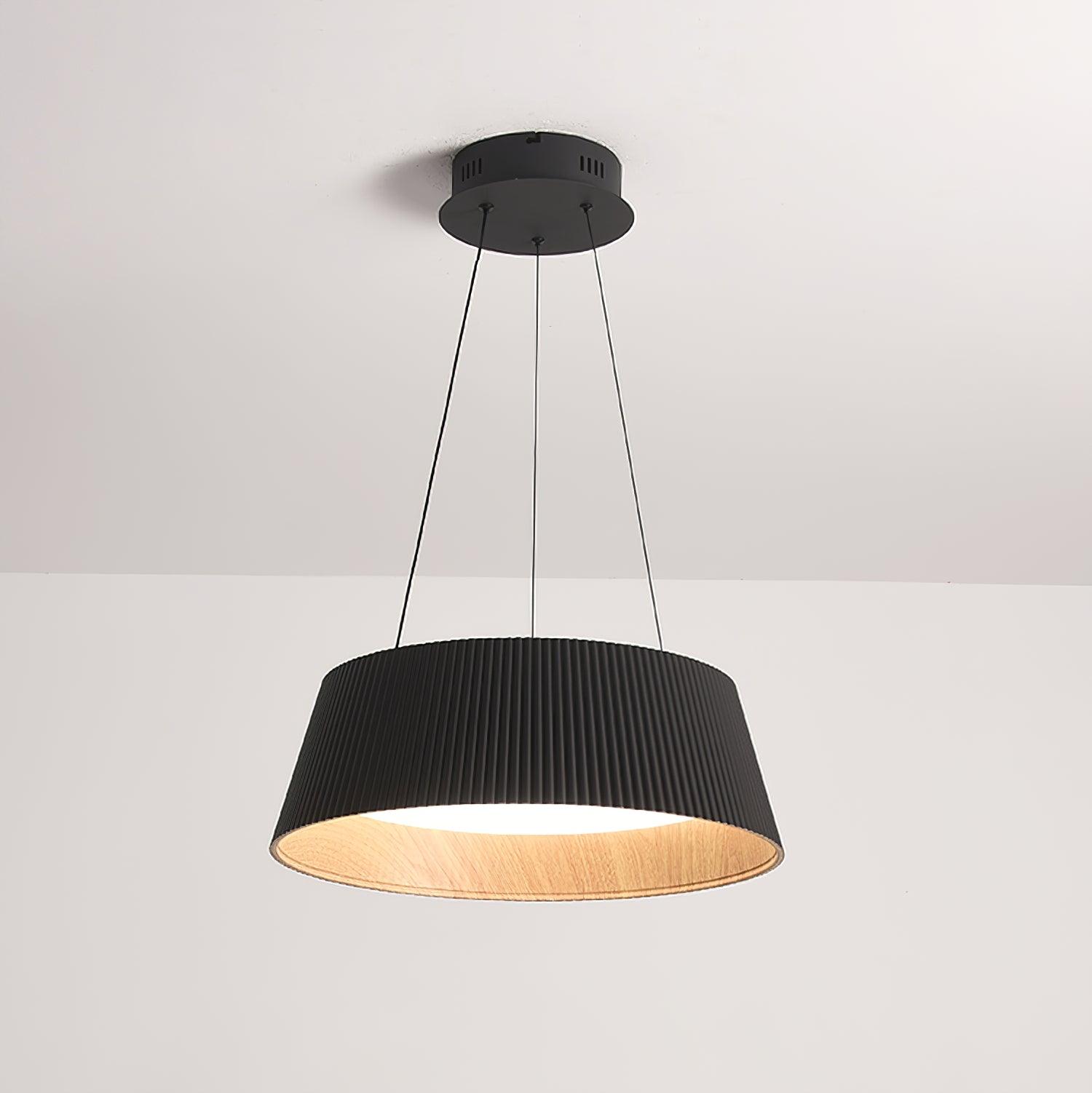 Modern Ribbed Pendant Light - Lumpaz