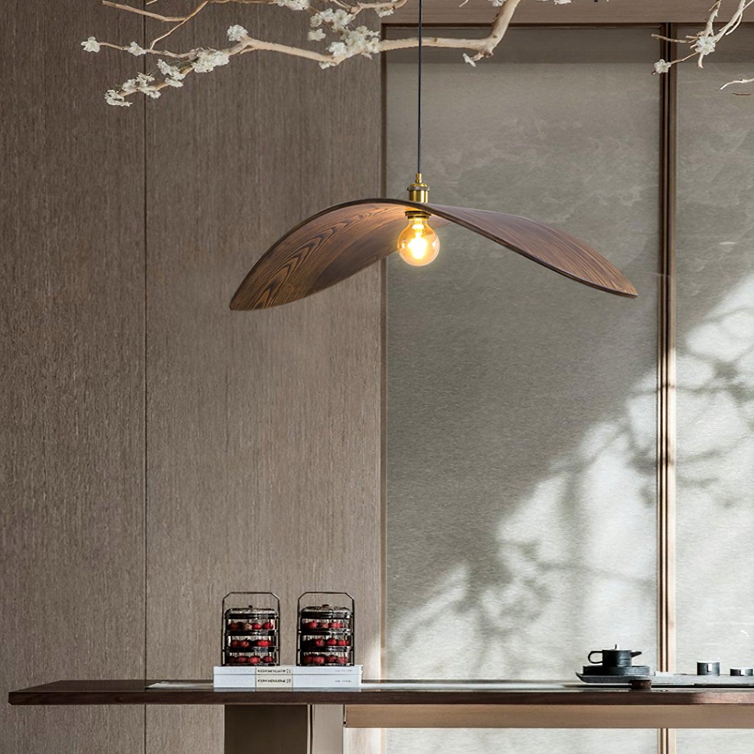 Curve Wooden Pendant Lamp - Lumpaz