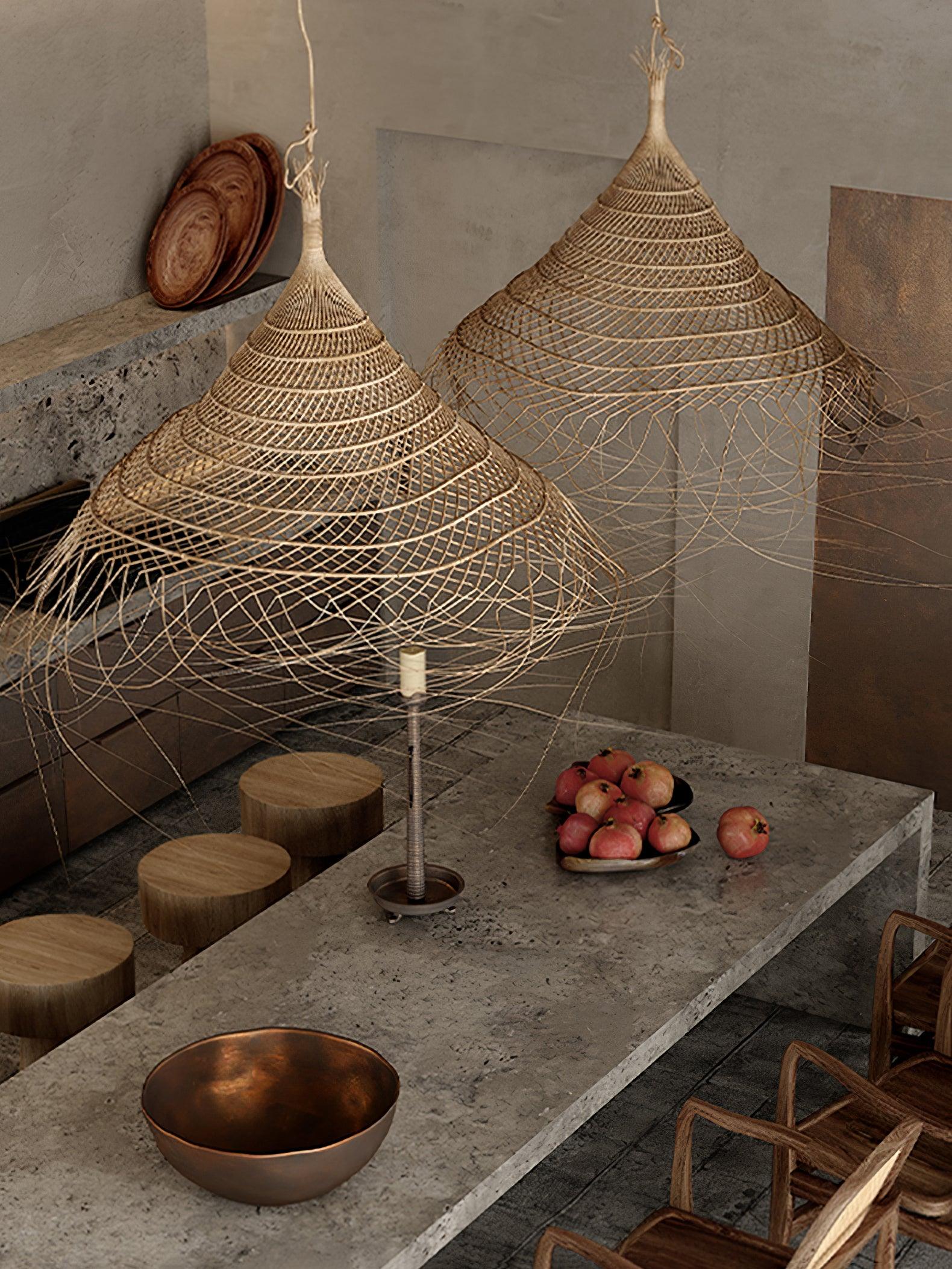 Hues Wicker Pendant Lamp - Lumpaz
