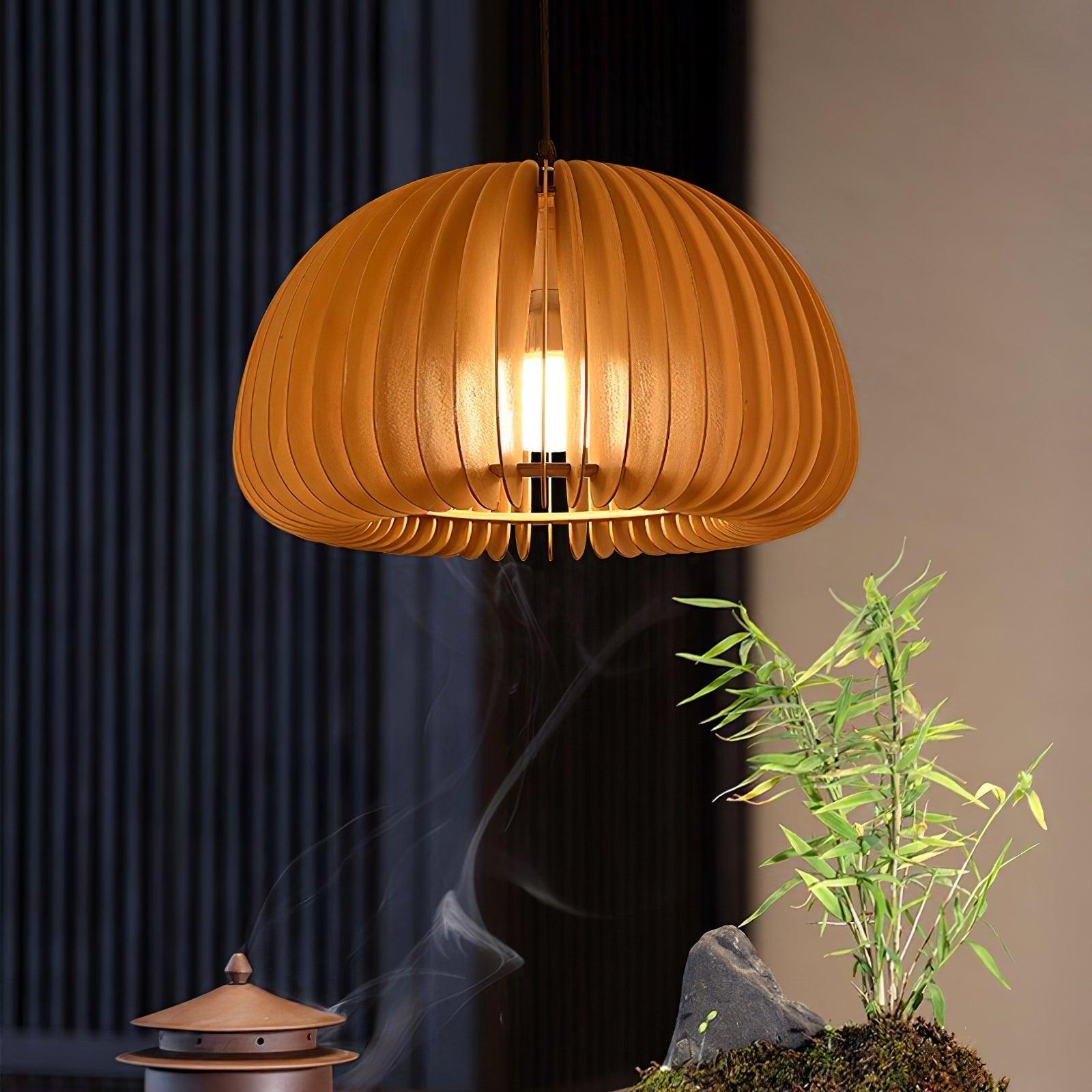 Wooden Pumpkin Swag Lights - Lumpaz