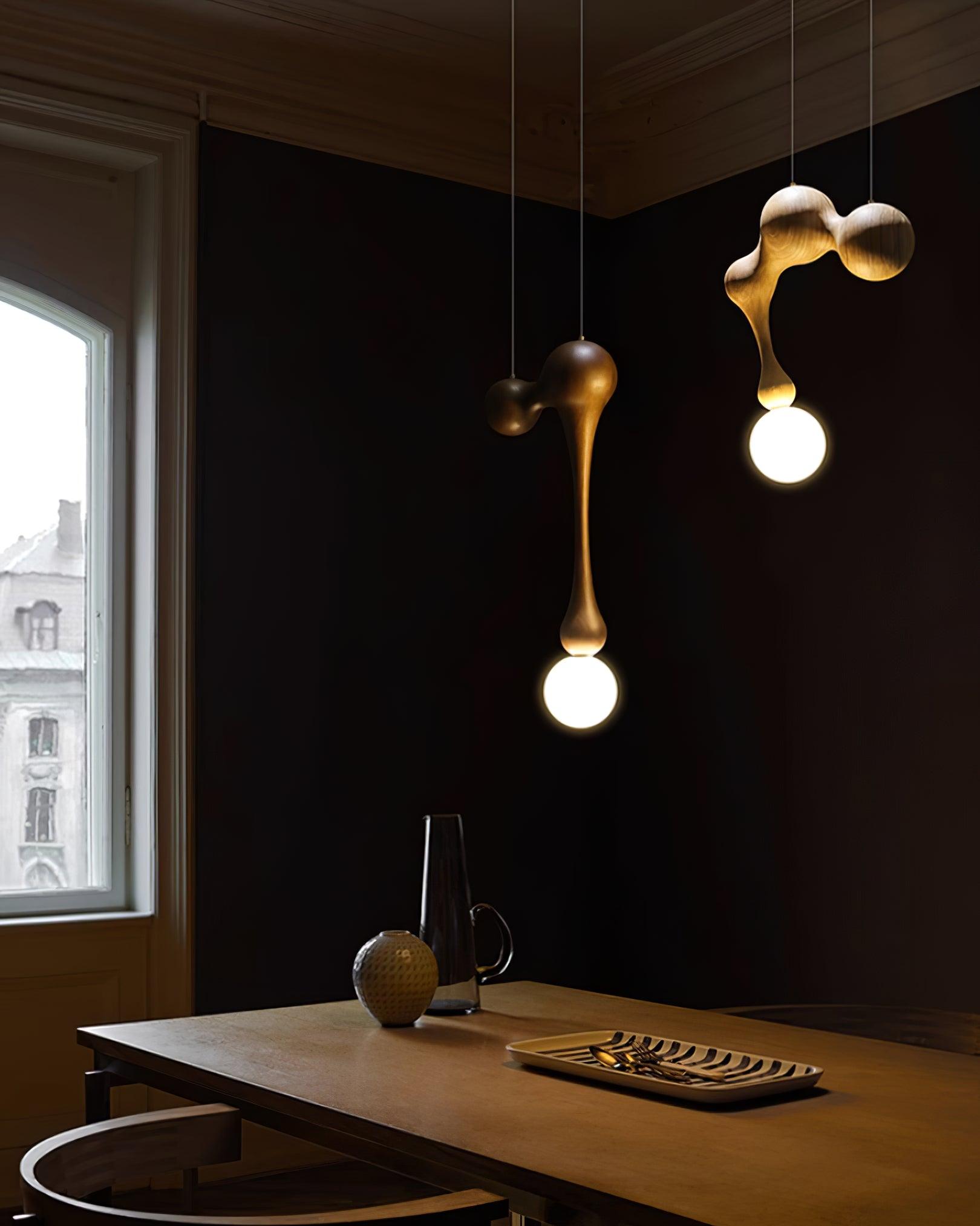 Jenna Wooden Pendant Lamp - Lumpaz