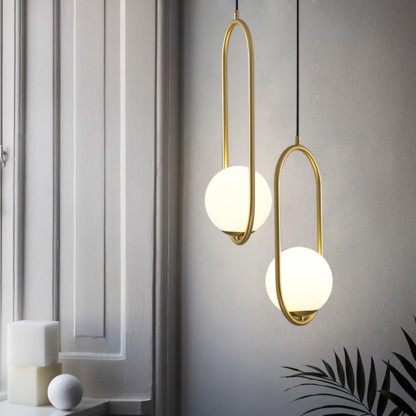 Mila Brass Pendant Light - Lumpaz