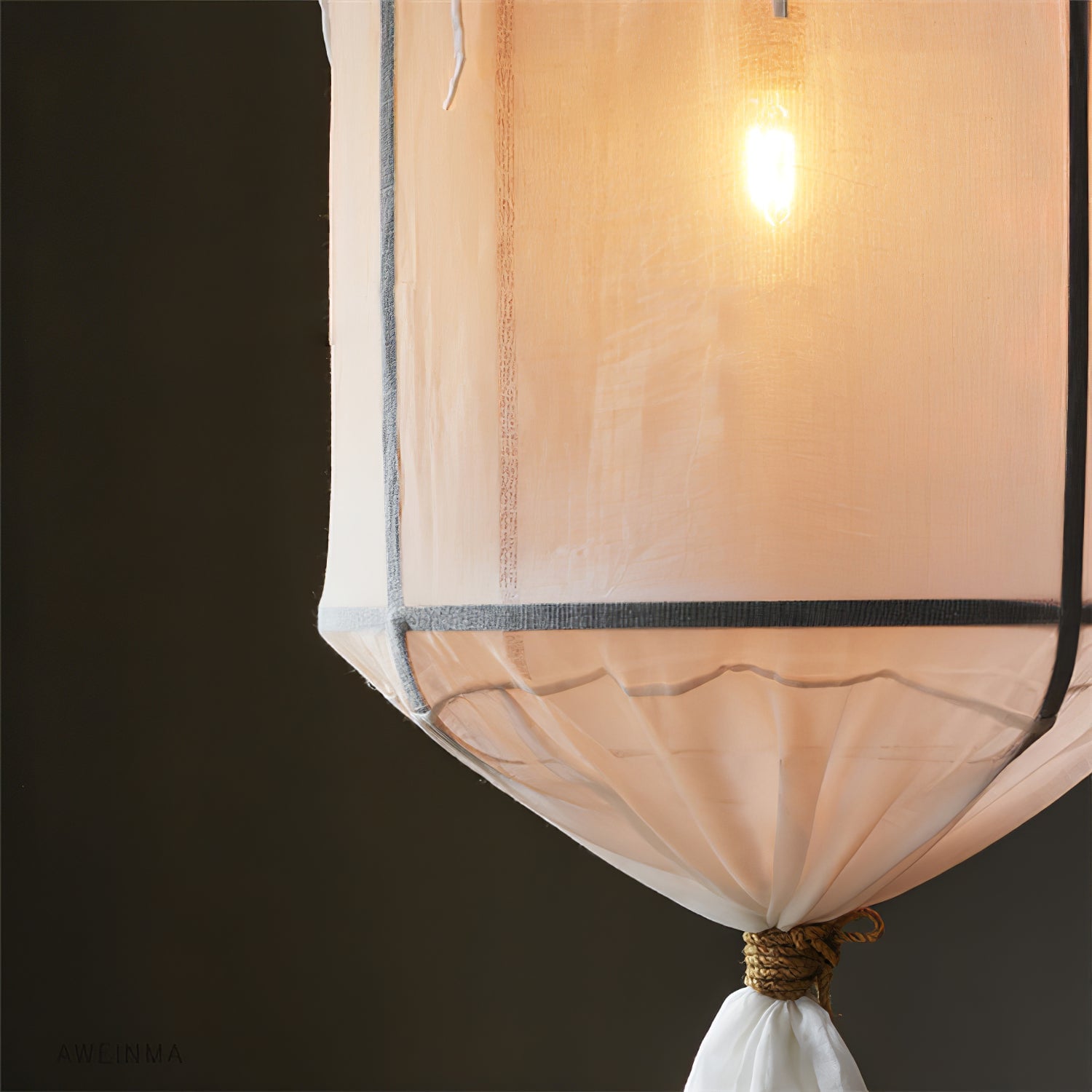 Provence Linen Pendant Light - Lumpaz