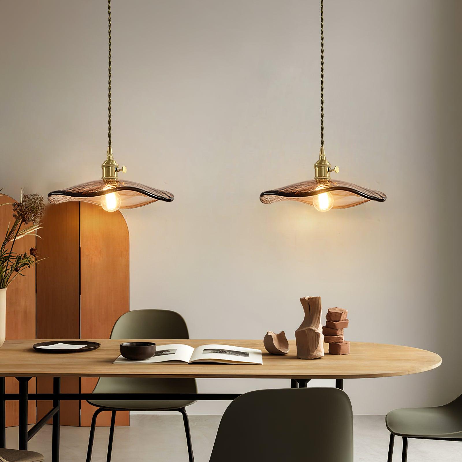 Flower Petal Glass Pendant Light - Lumpaz