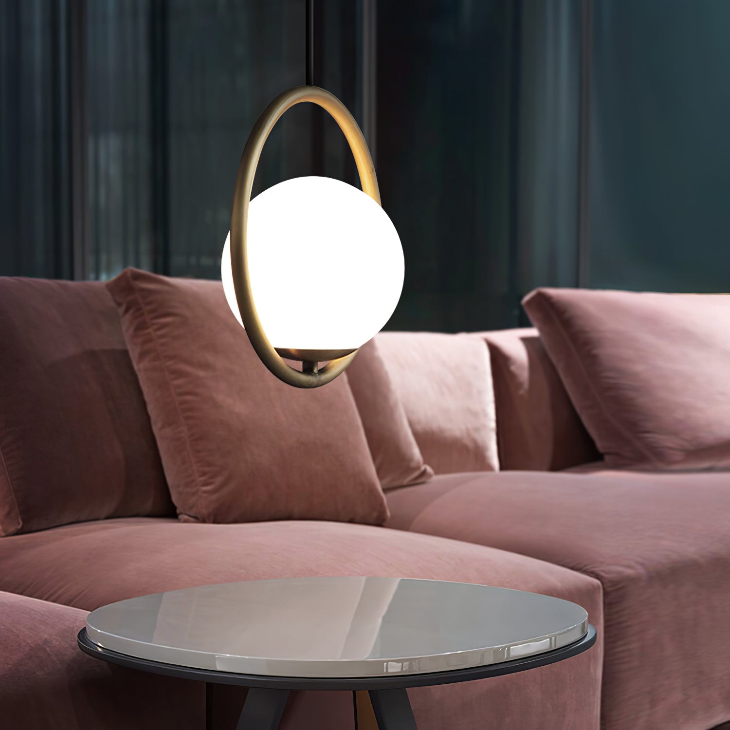 Mila Brass Pendant Light - Lumpaz