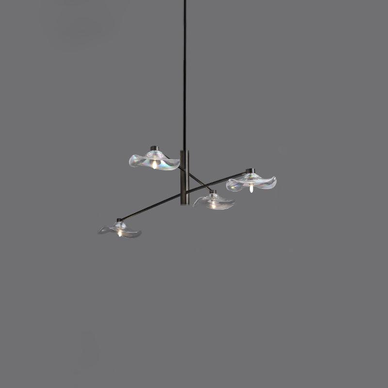 Lotus Leaves Glass Chandelier - Lumpaz