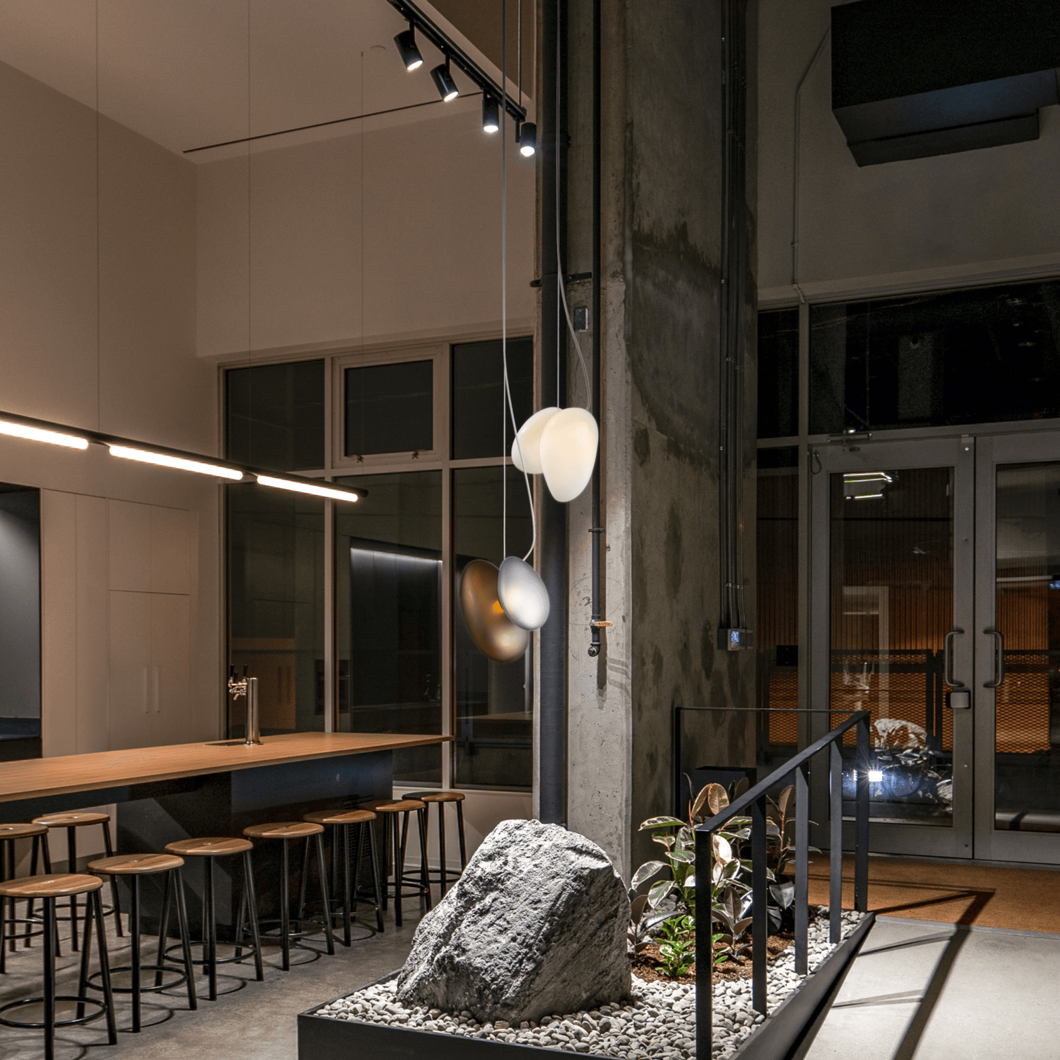 Translucent Frosted Glass Pendant Light - Lumpaz