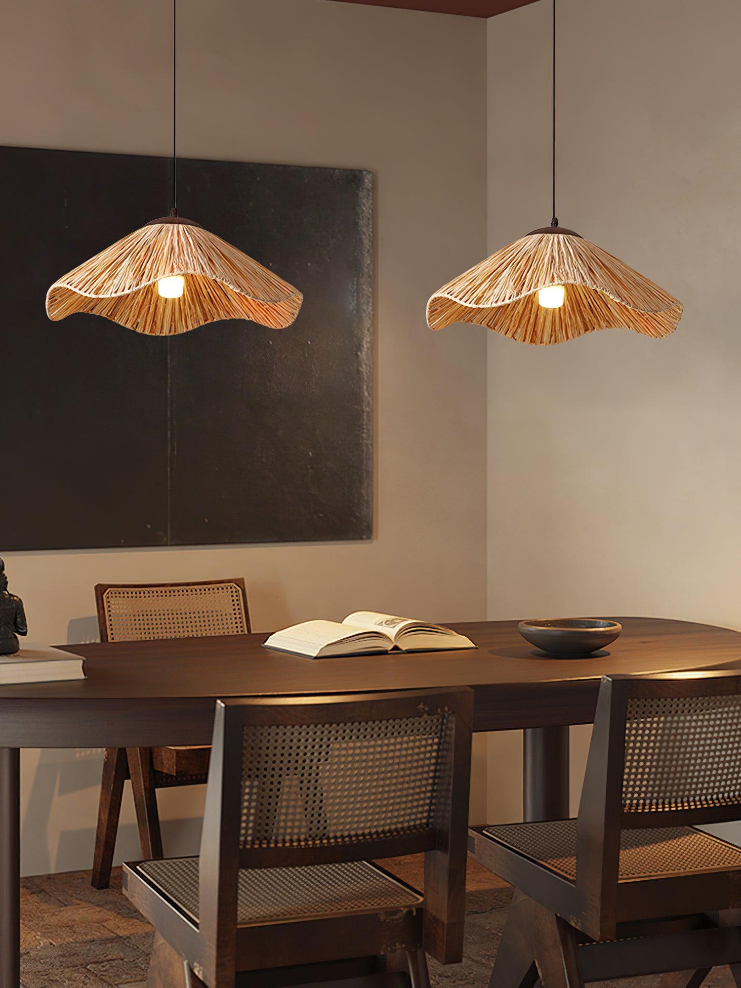 Straw Weaving Pendant Lamp - Lumpaz