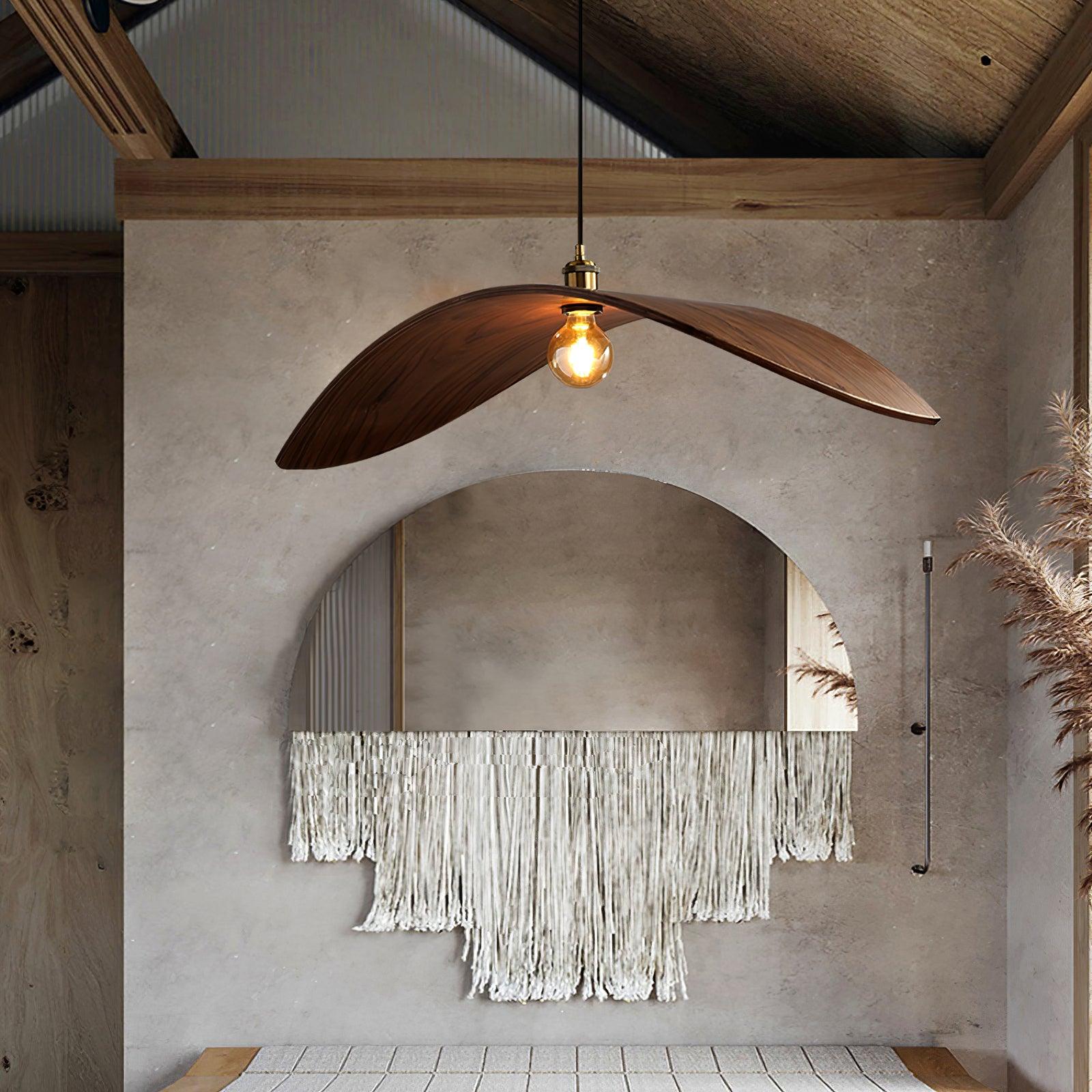 Curve Wooden Pendant Lamp - Lumpaz