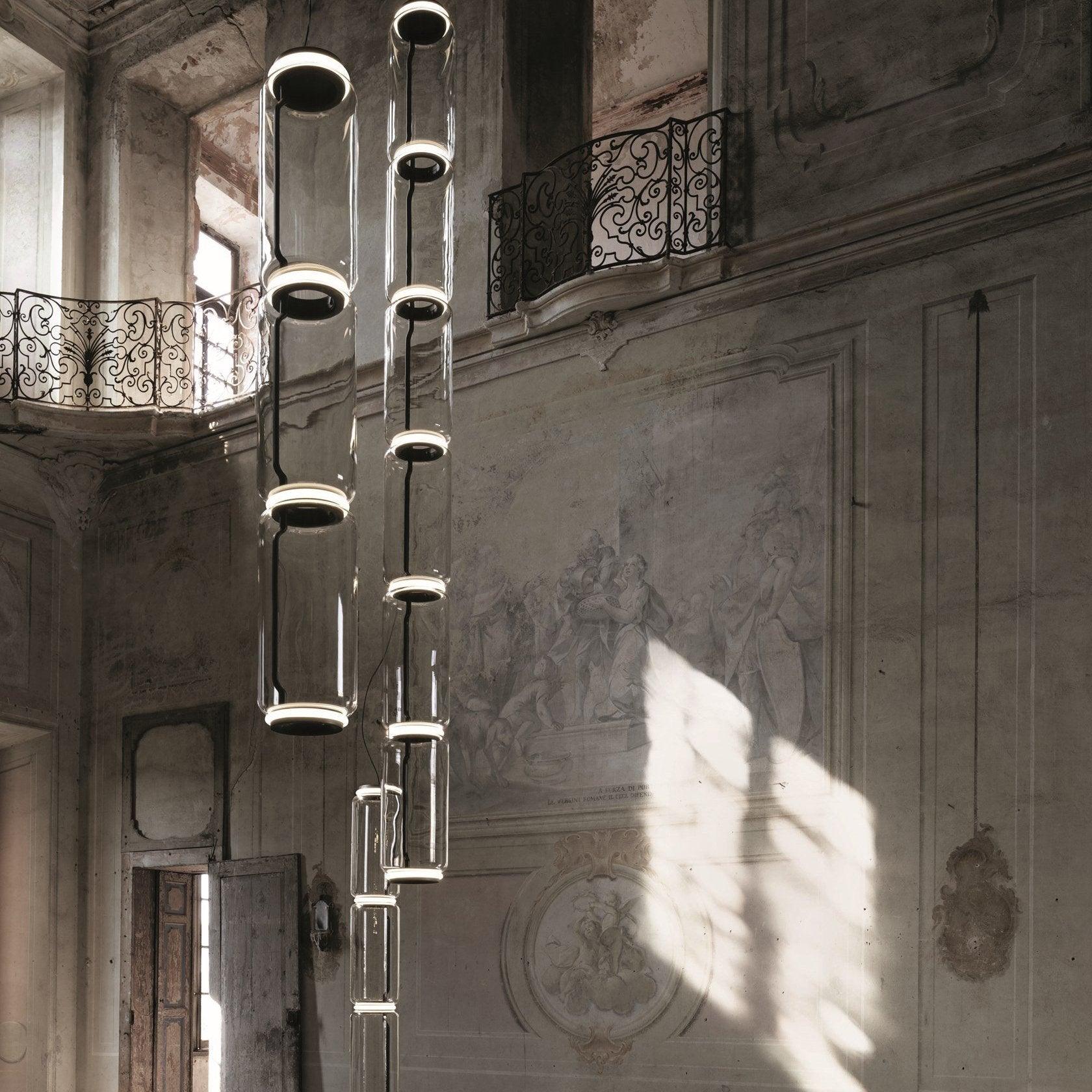 Cylindrical Glass Pendant Light - Lumpaz
