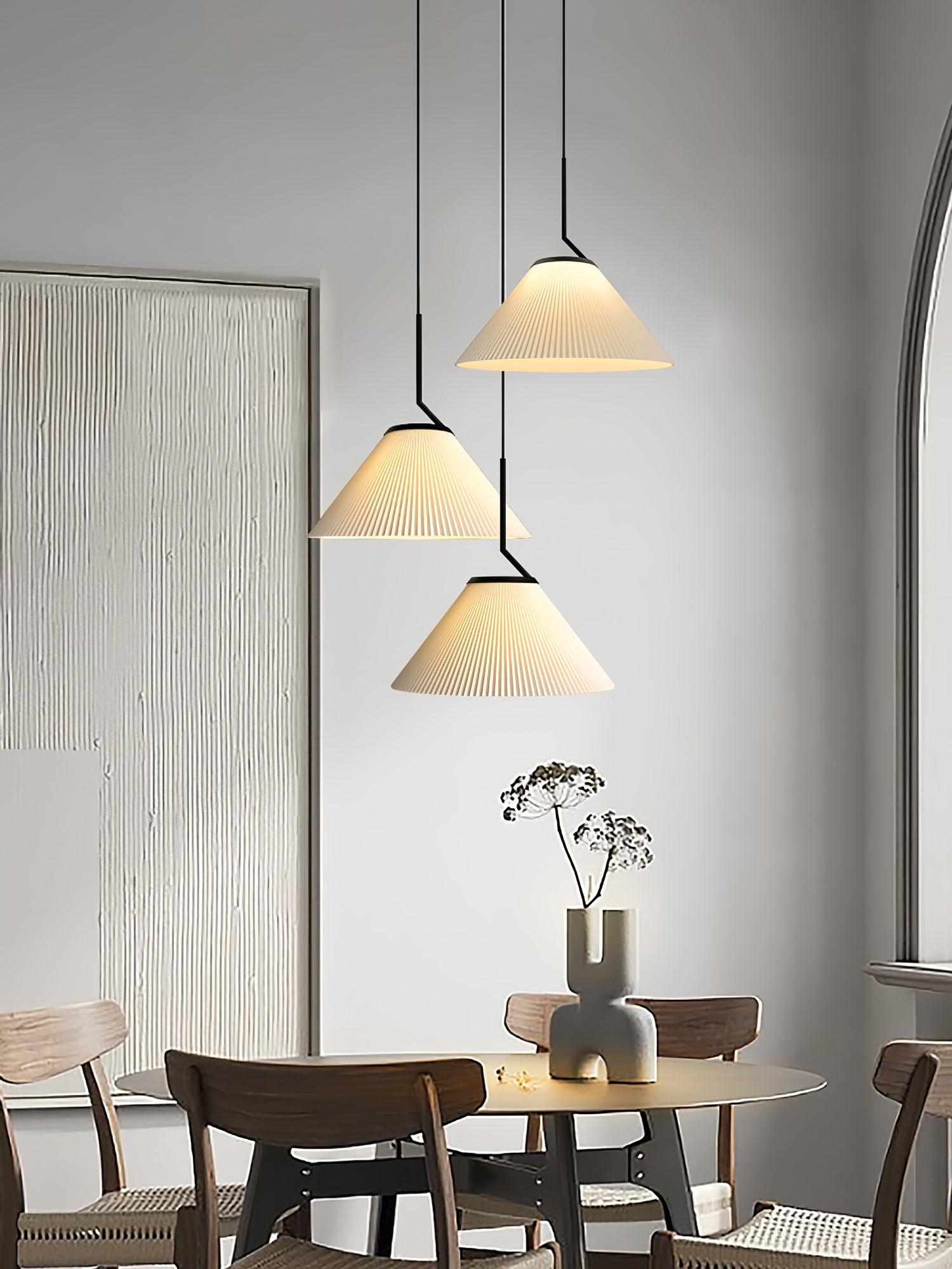 Pleated Skirt Pendant Light - Lumpaz