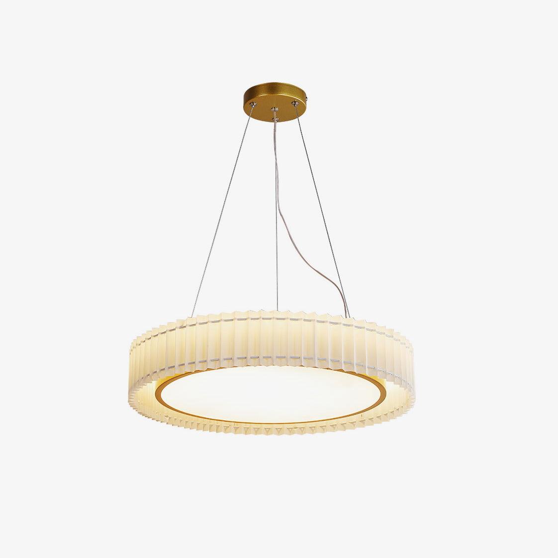 Round Pleated Pendant Lamp - Lumpaz