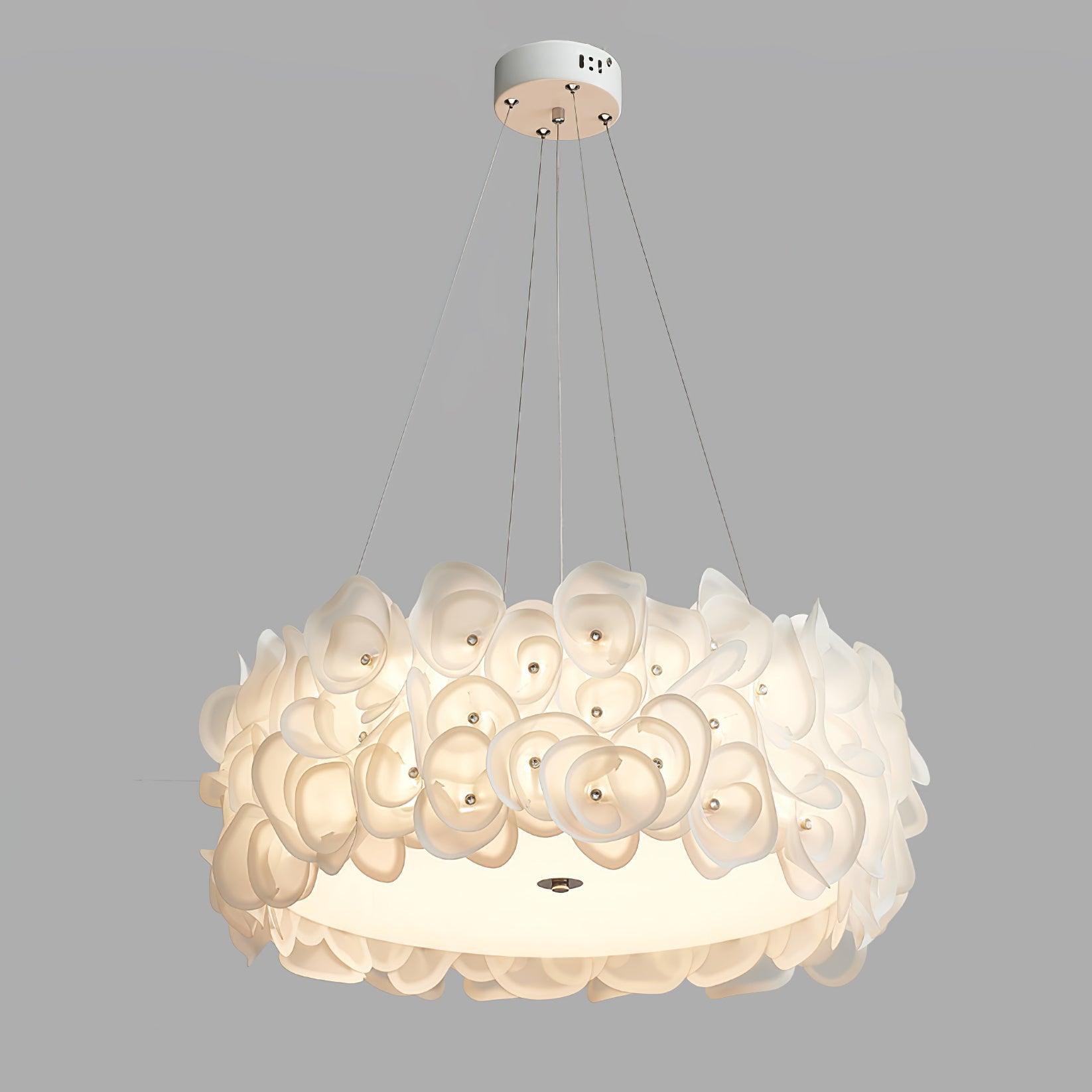 White Hydrangea Pendant Lamp - Lumpaz
