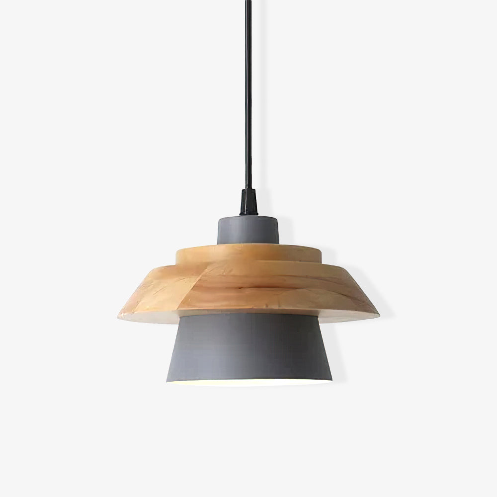 Stone Wood Pendant Lamp - Lumpaz