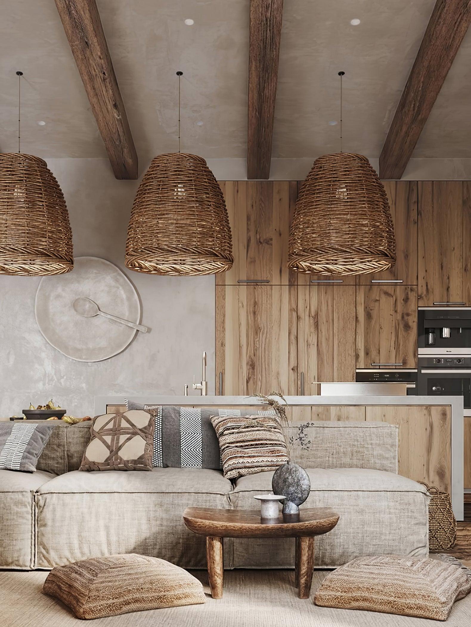 Hues Wicker Pendant Lamp - Lumpaz