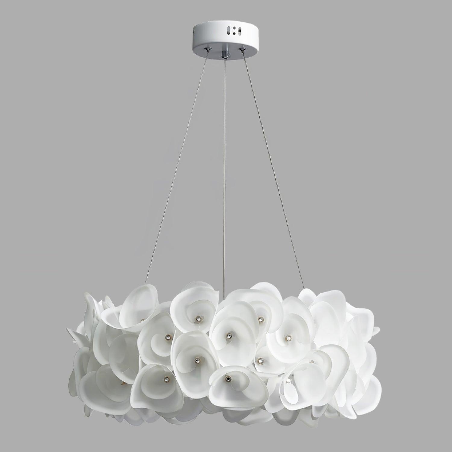 White Hydrangea Pendant Lamp - Lumpaz