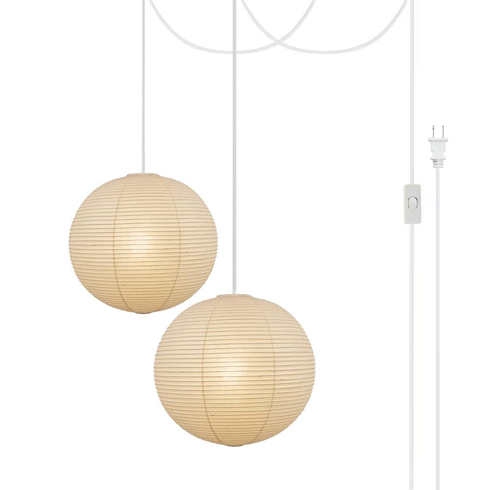 Akari A Pendant Swag Light - Lumpaz