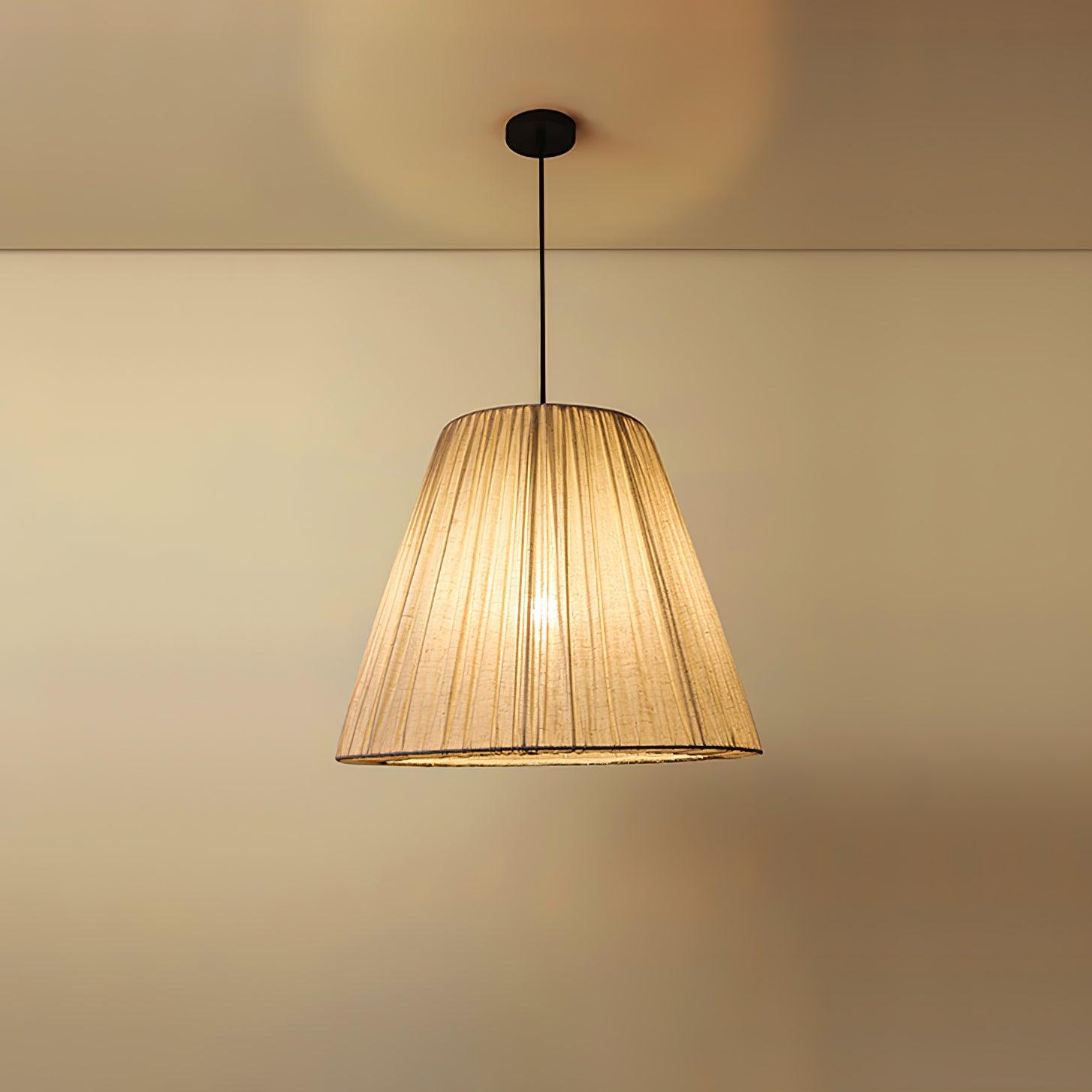 Textile Taper Pendant Lamp - Lumpaz
