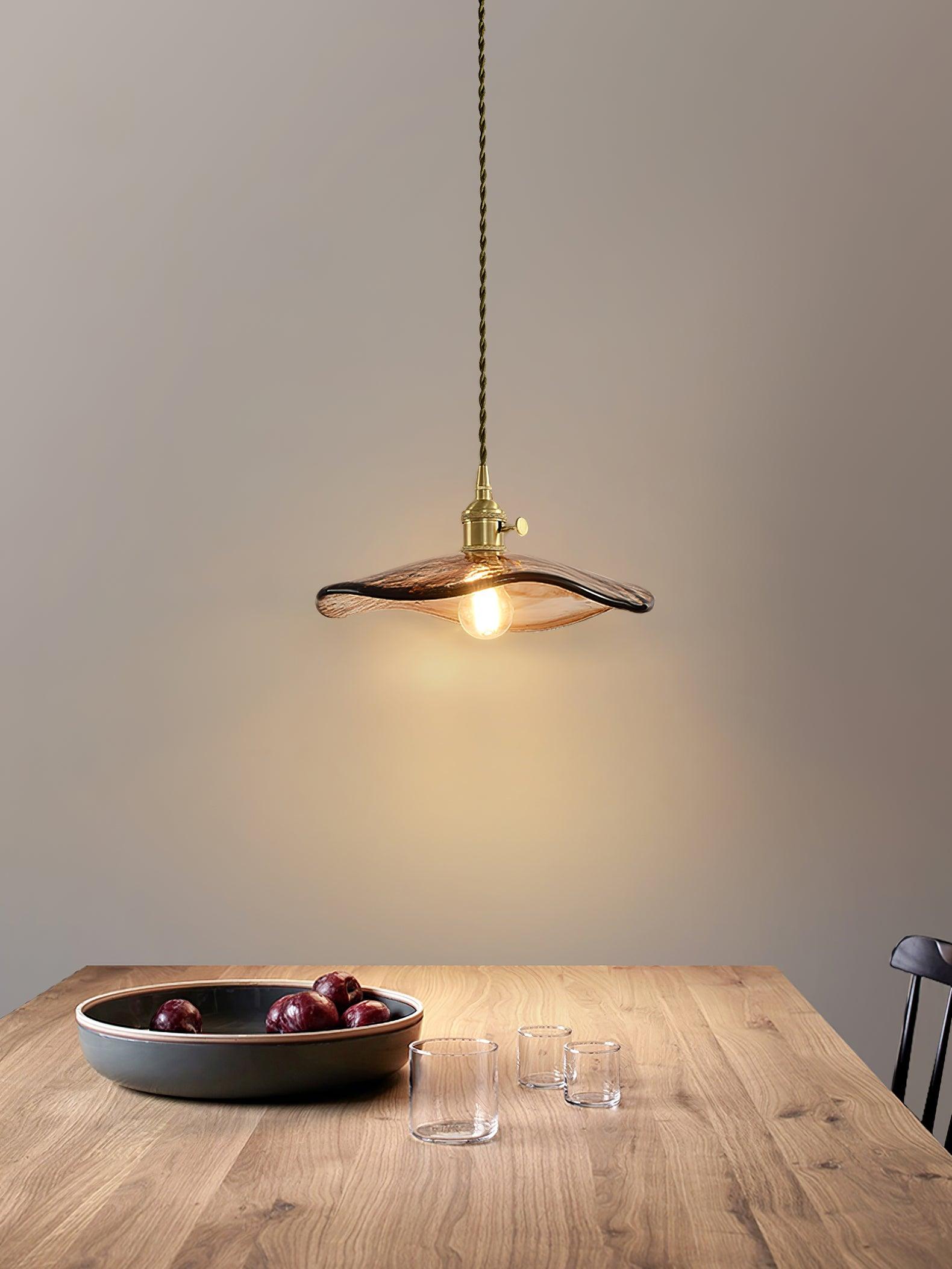 Flower Petal Glass Pendant Light - Lumpaz