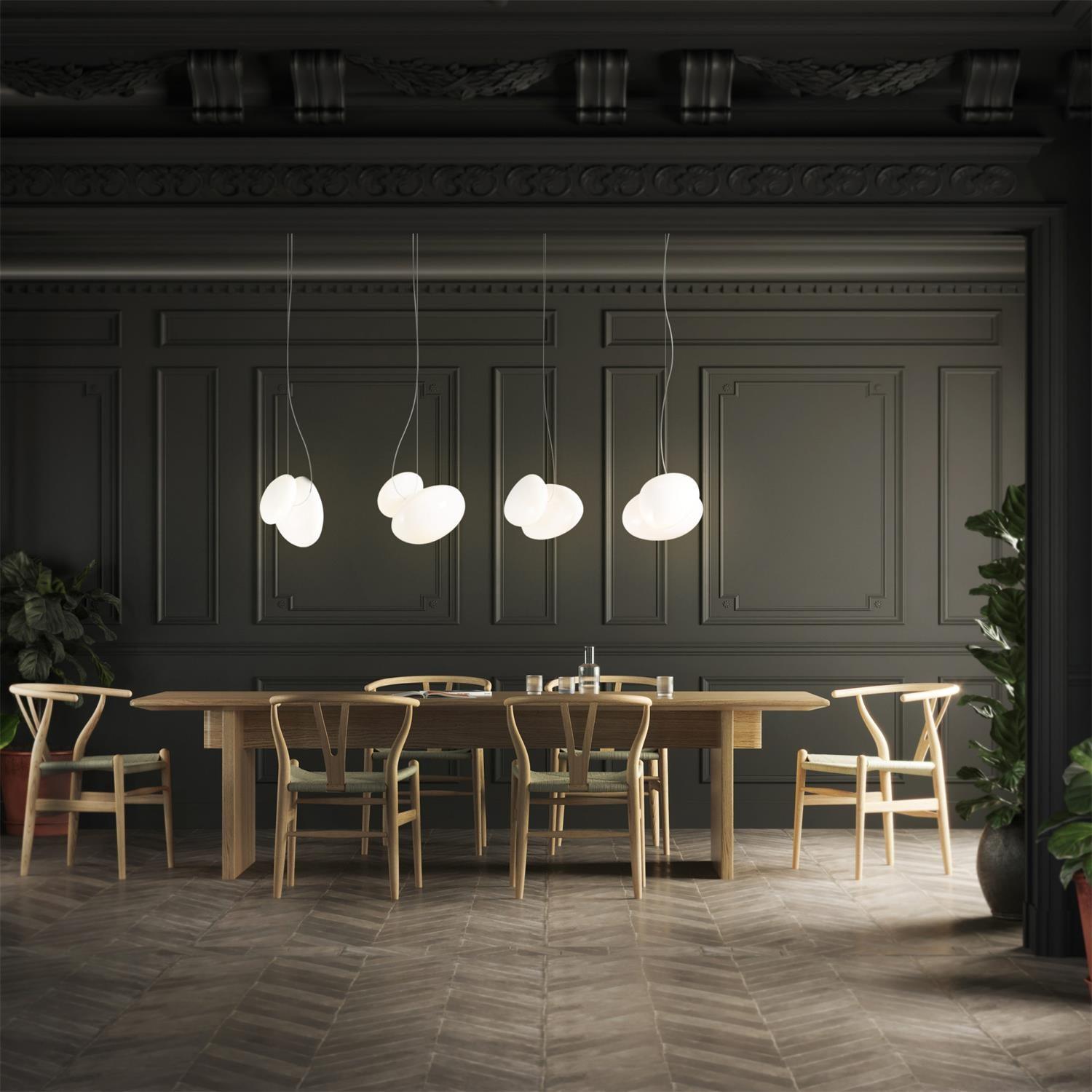 Translucent Frosted Glass Pendant Light - Lumpaz
