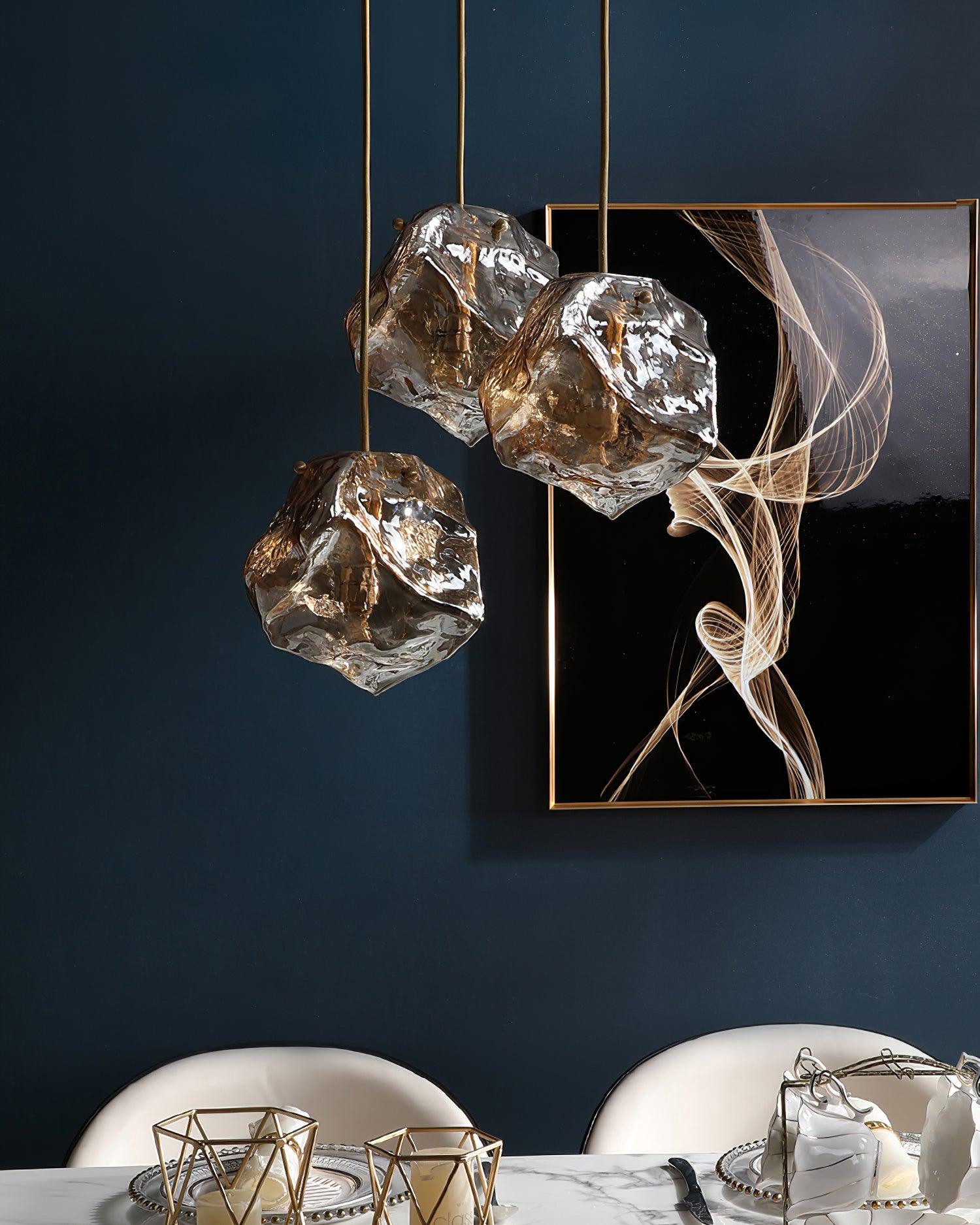 Illyria Ice Glass Pendant Lamp - Lumpaz