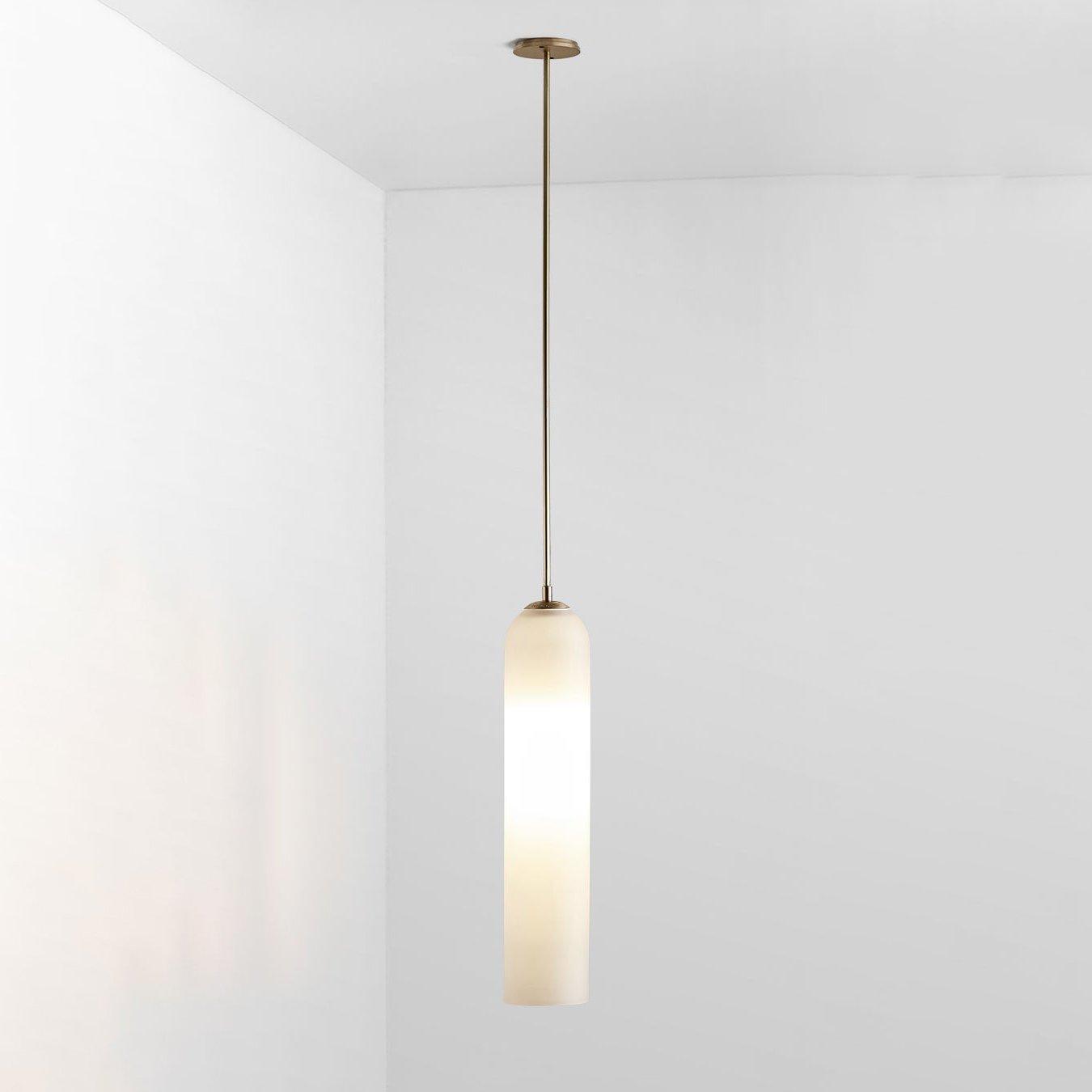 Long Tube Glass Pendant Light - Lumpaz