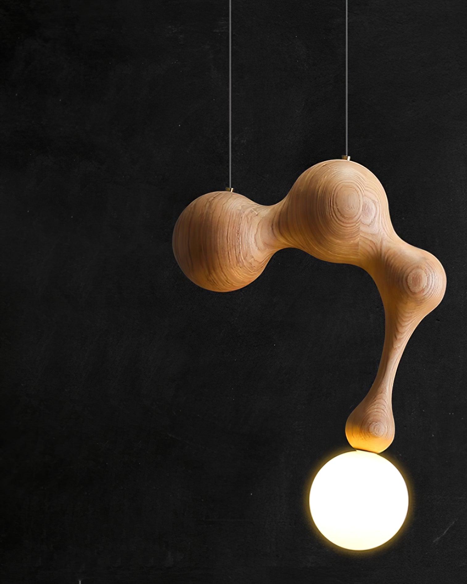 Jenna Wooden Pendant Lamp - Lumpaz