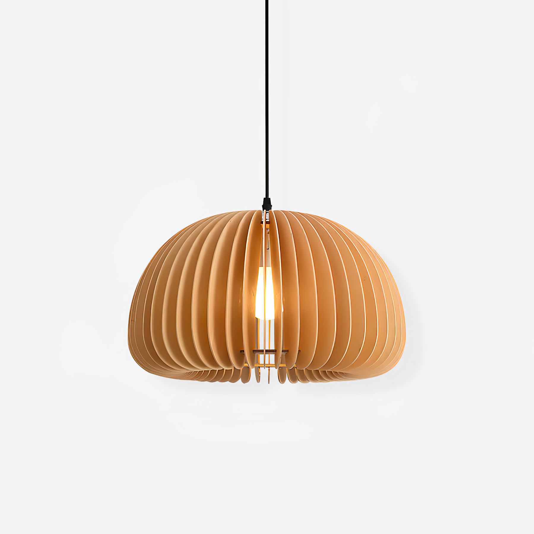 Wooden Pumpkin Pendant Lamp - Lumpaz