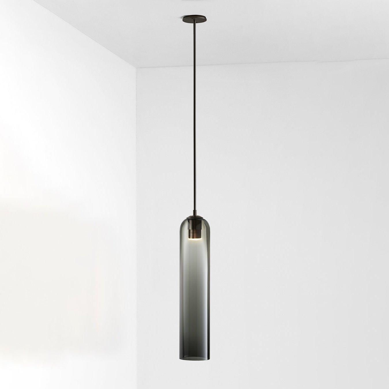 Long Tube Glass Pendant Light - Lumpaz