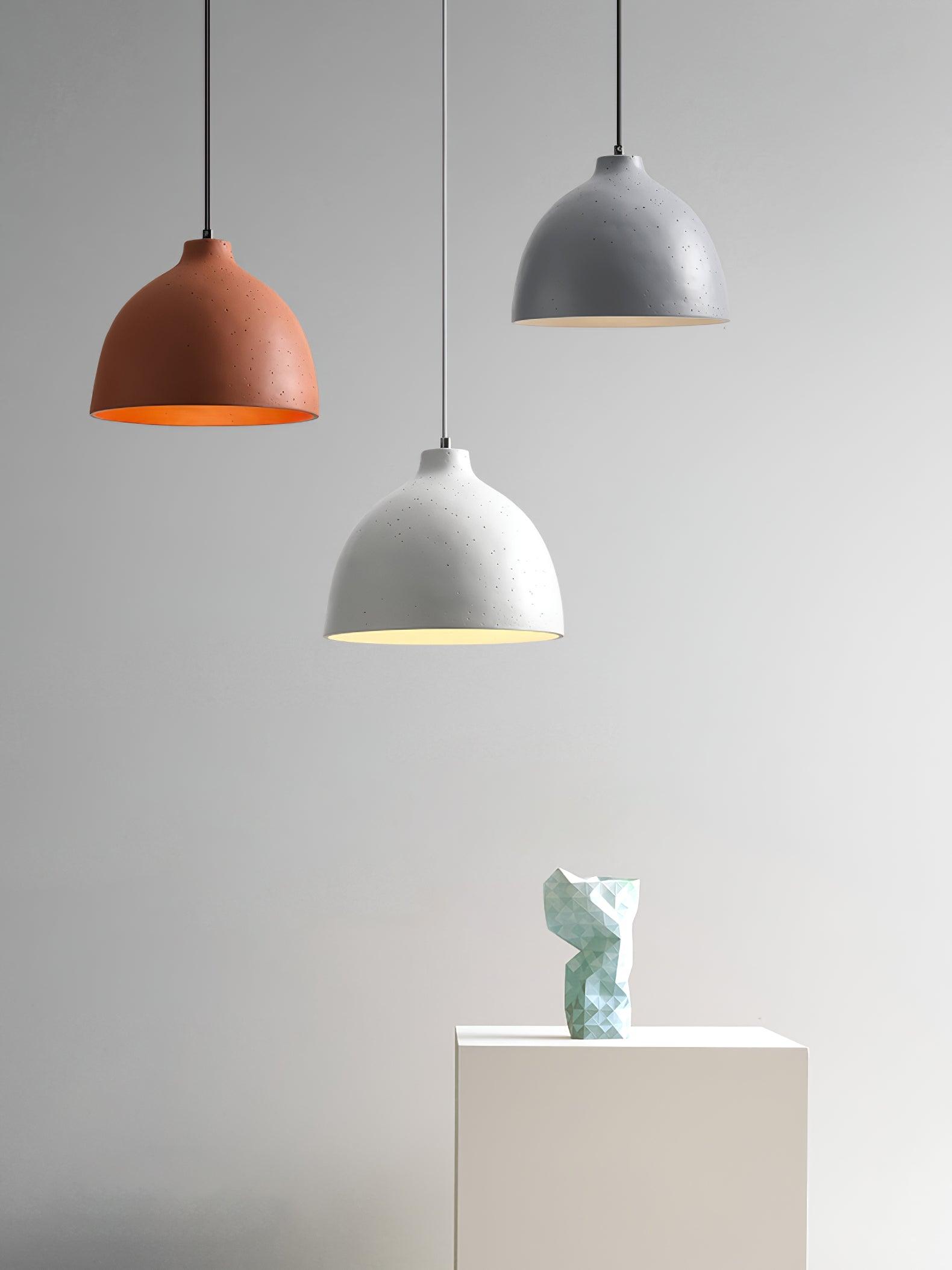 Resin Bowl Pendant Lamp - Lumpaz