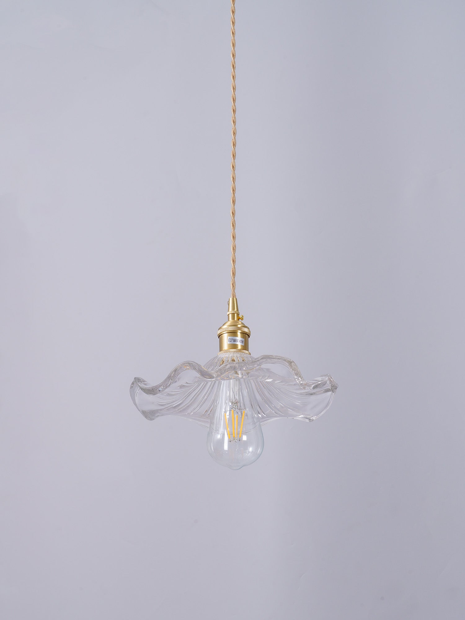 Glass Hibiscus Flower Pendant Light - Lumpaz