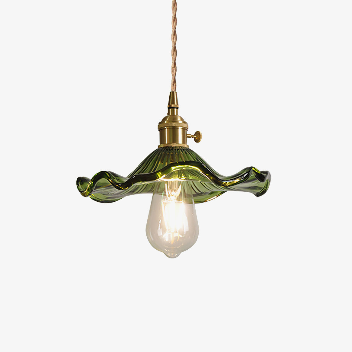 Glass Hibiscus Flower Pendant Light - Lumpaz