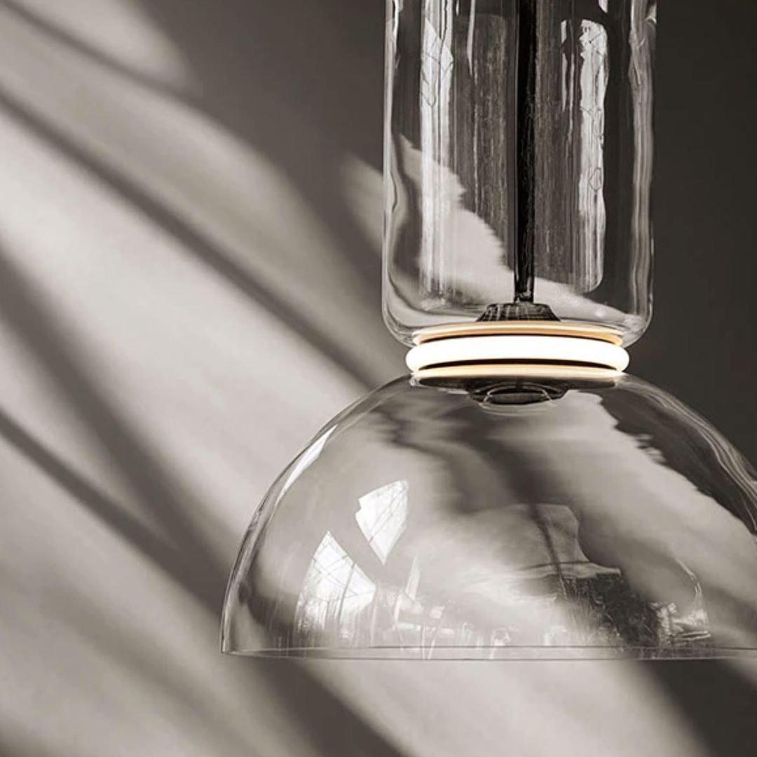 Cylindrical Glass Pendant Light - Lumpaz