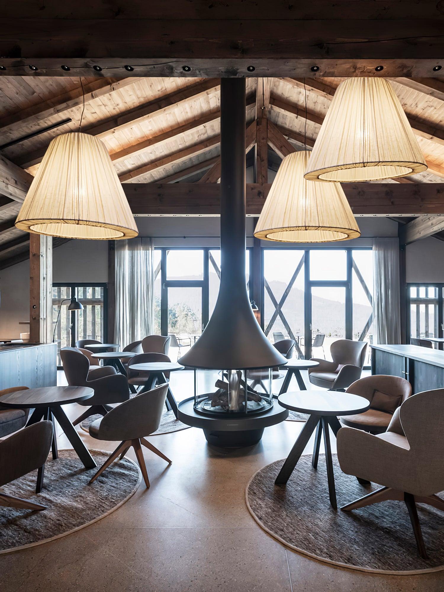 Textile Taper Pendant Lamp - Lumpaz
