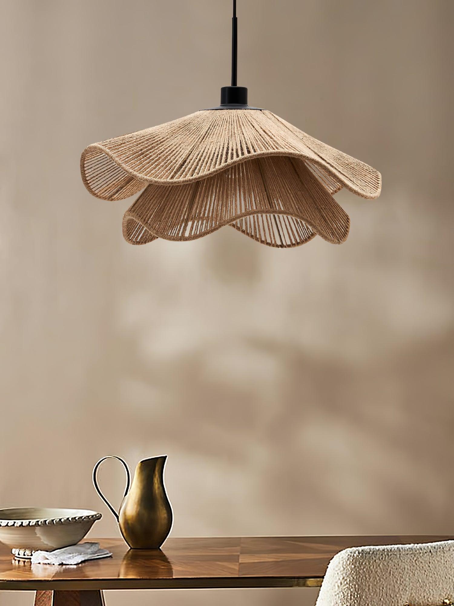 Handmade Straw Hat Pendant Lamp - Lumpaz