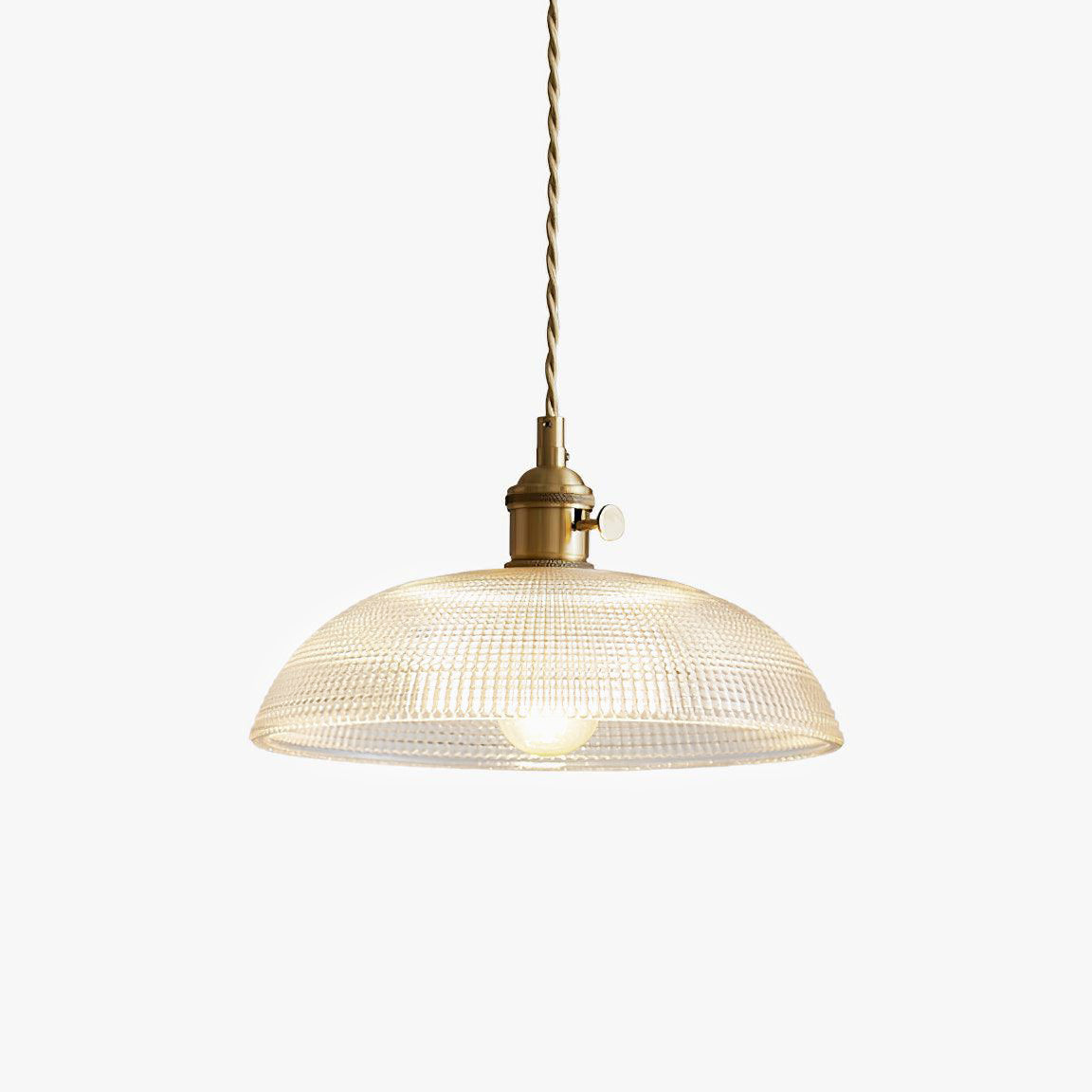 Ribbed Spiral Pendant Light - Lumpaz