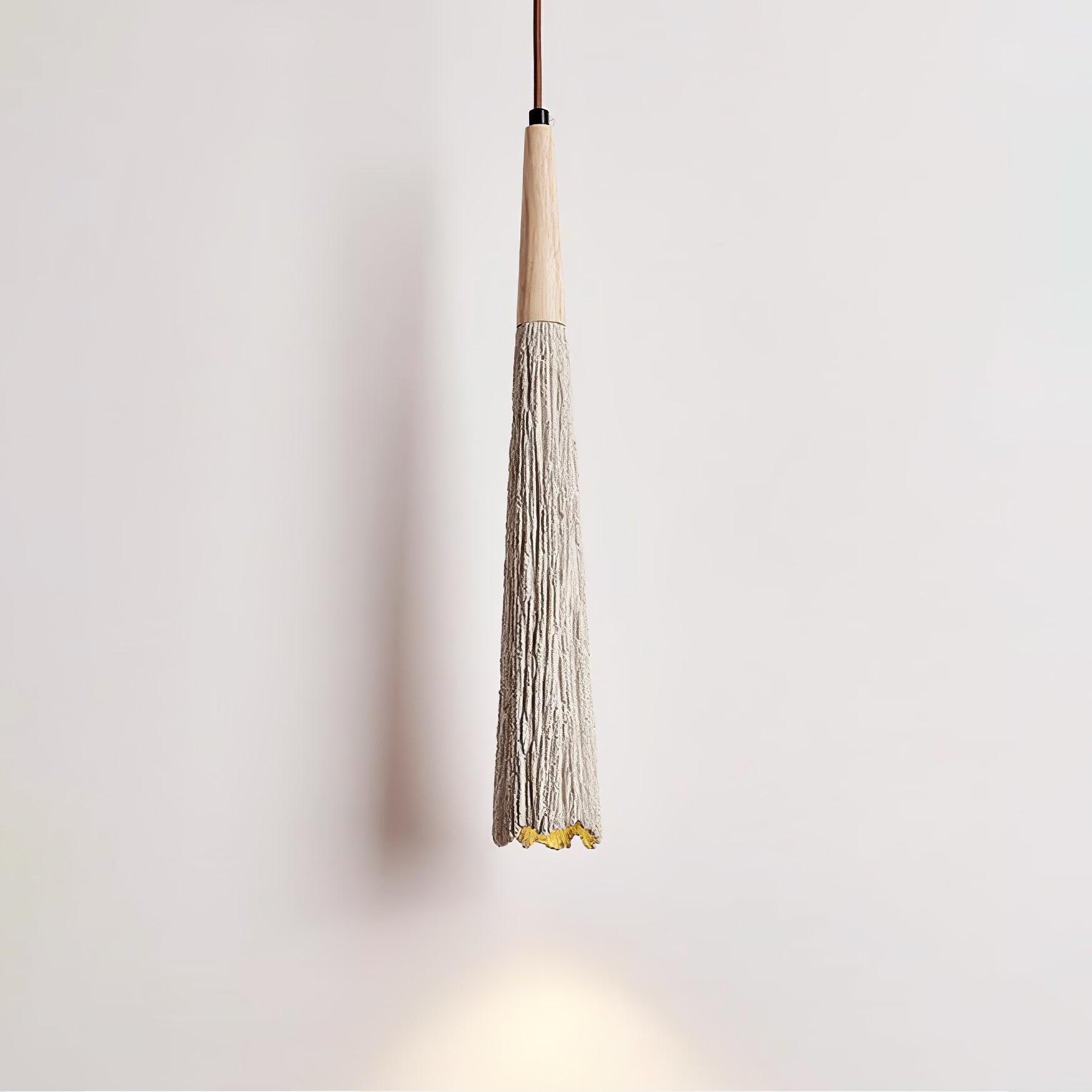 Concrete Pleated Pendant Lamp - Lumpaz